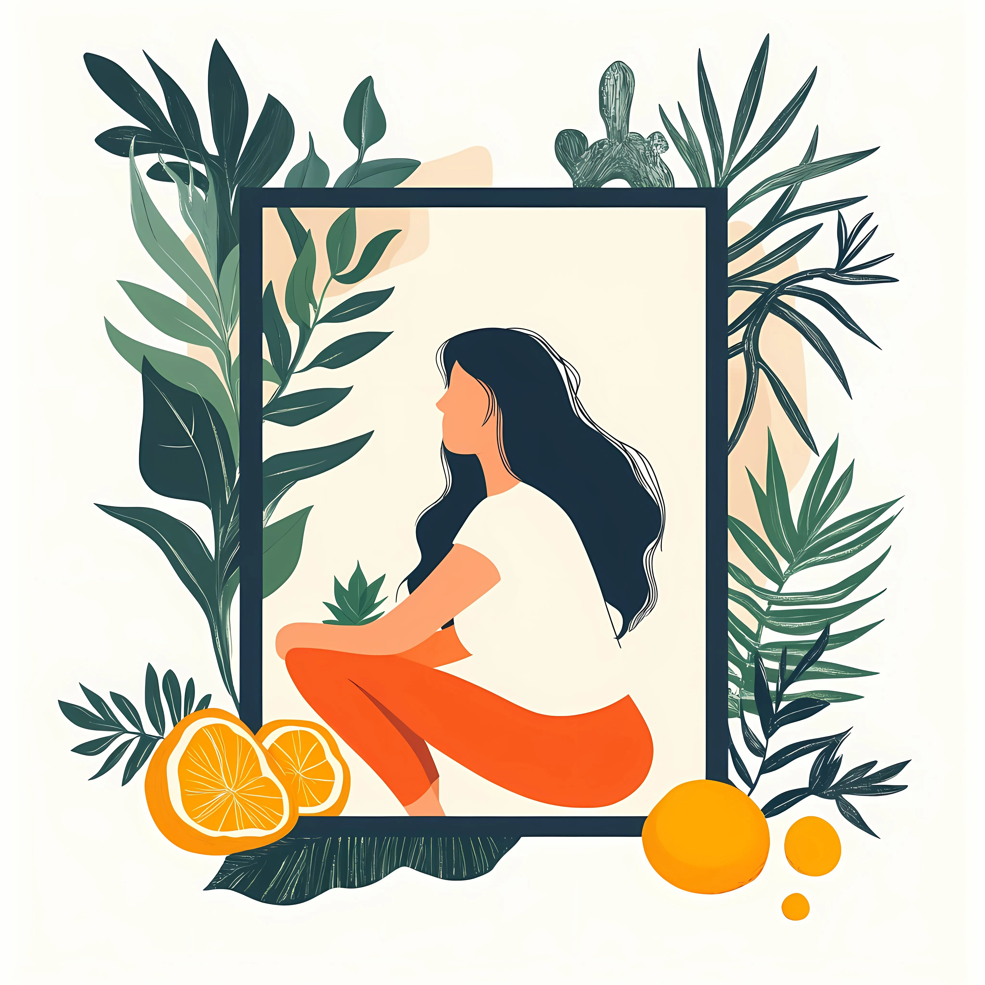 Woman Healthy Lifestyle Flat Vector Illustration — free download from Dotvec