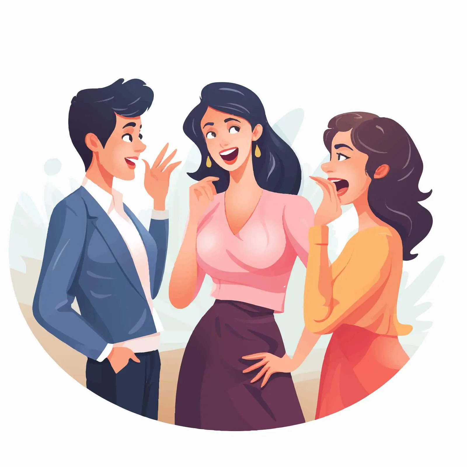 Woman Overhears Colleagues Gossipping and Mocking — free download from Dotvec