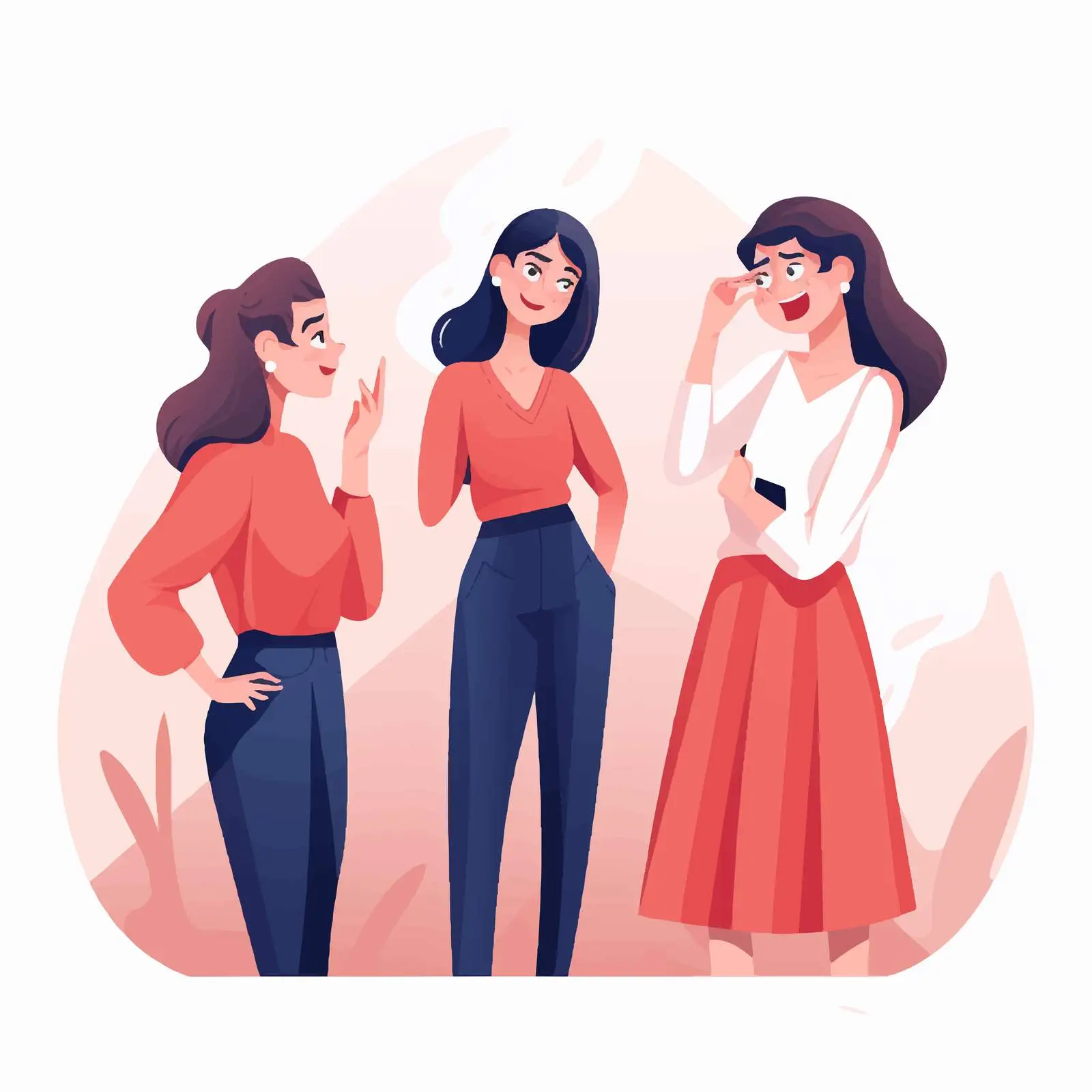 Woman Overhears Colleagues Gossiping at Work — free download from Dotvec