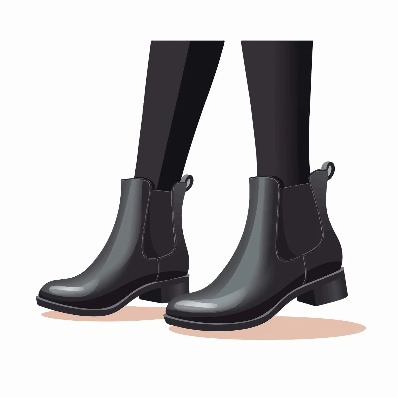 Stylish Woman in Black Chelsea Boots — free download from Dotvec