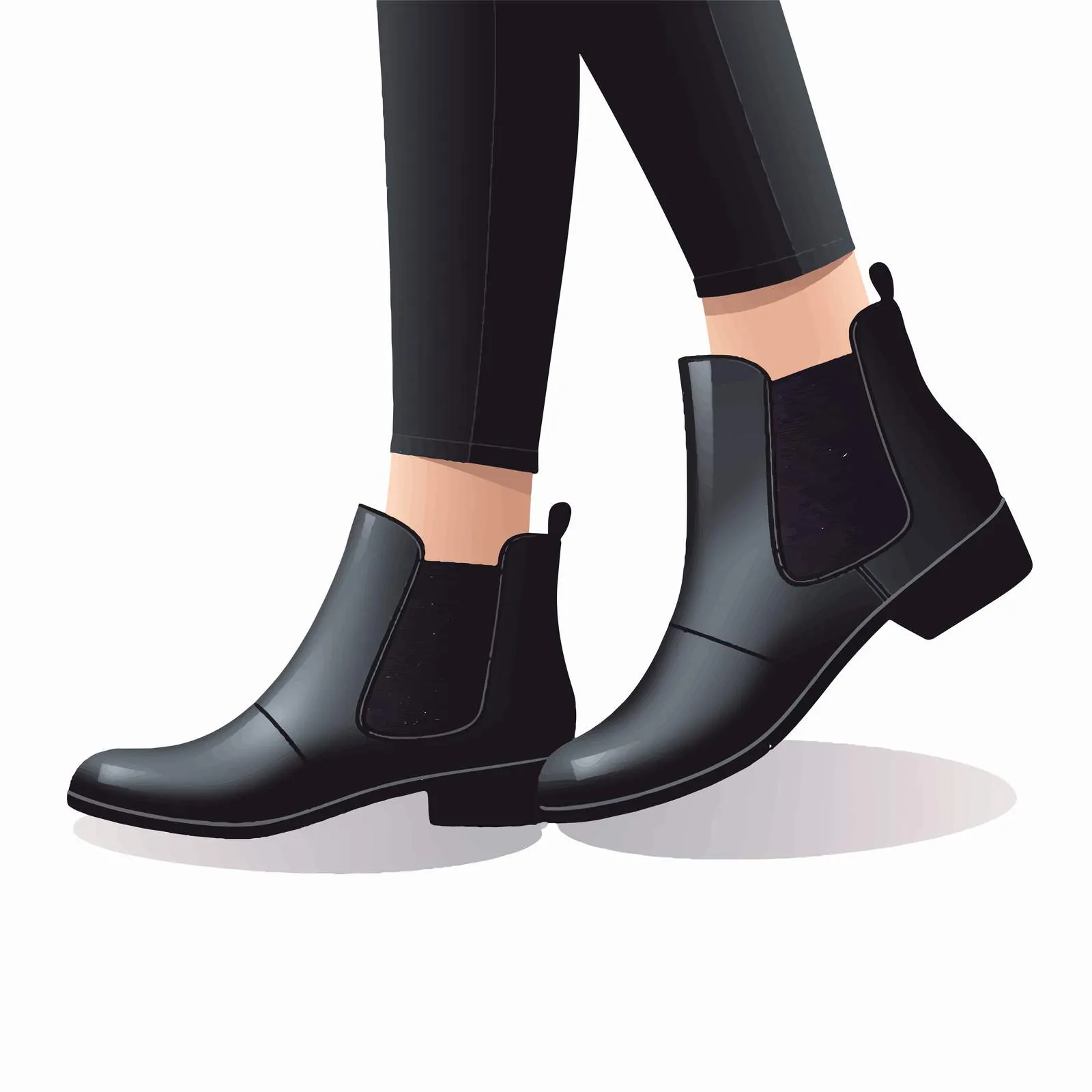 Trendy Chelsea Boots on Stylish Female Legs — free download from Dotvec