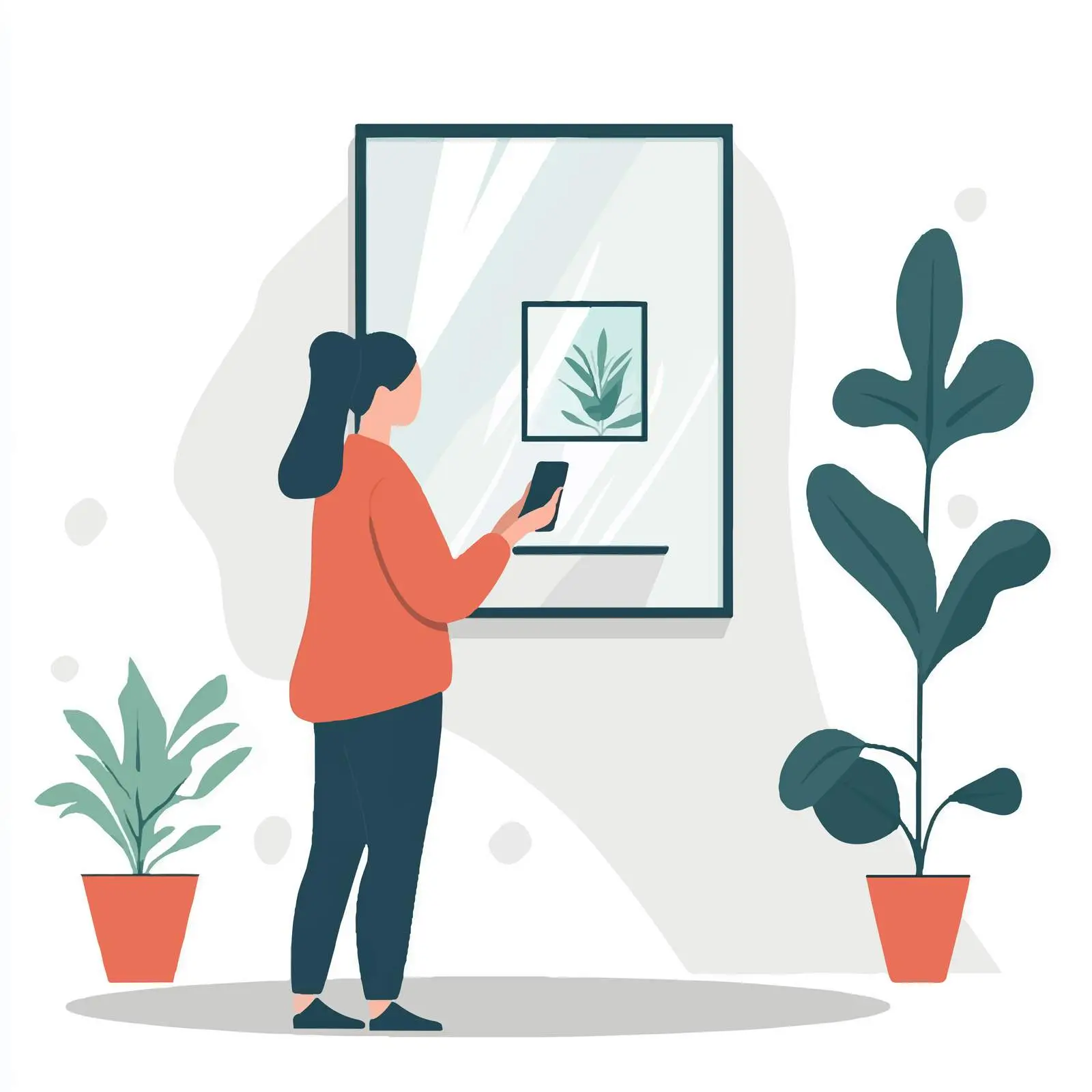 Woman Engaging in Metaverse Experience Vector Illustration — free download from Dotvec