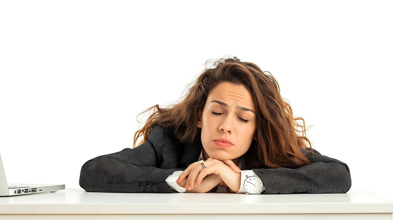 Professional Woman Working at Desk — free download from Dotvec