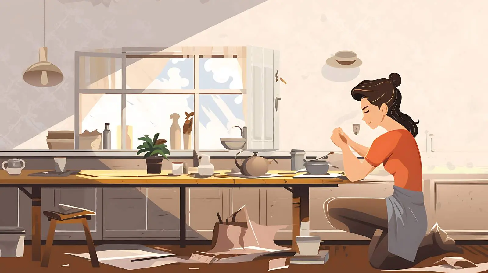 Home Repair Wallpaper Installation — free download from Dotvec