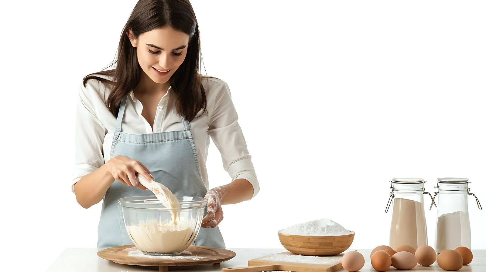 Baking Cake Batter in Kitchen — free download from Dotvec