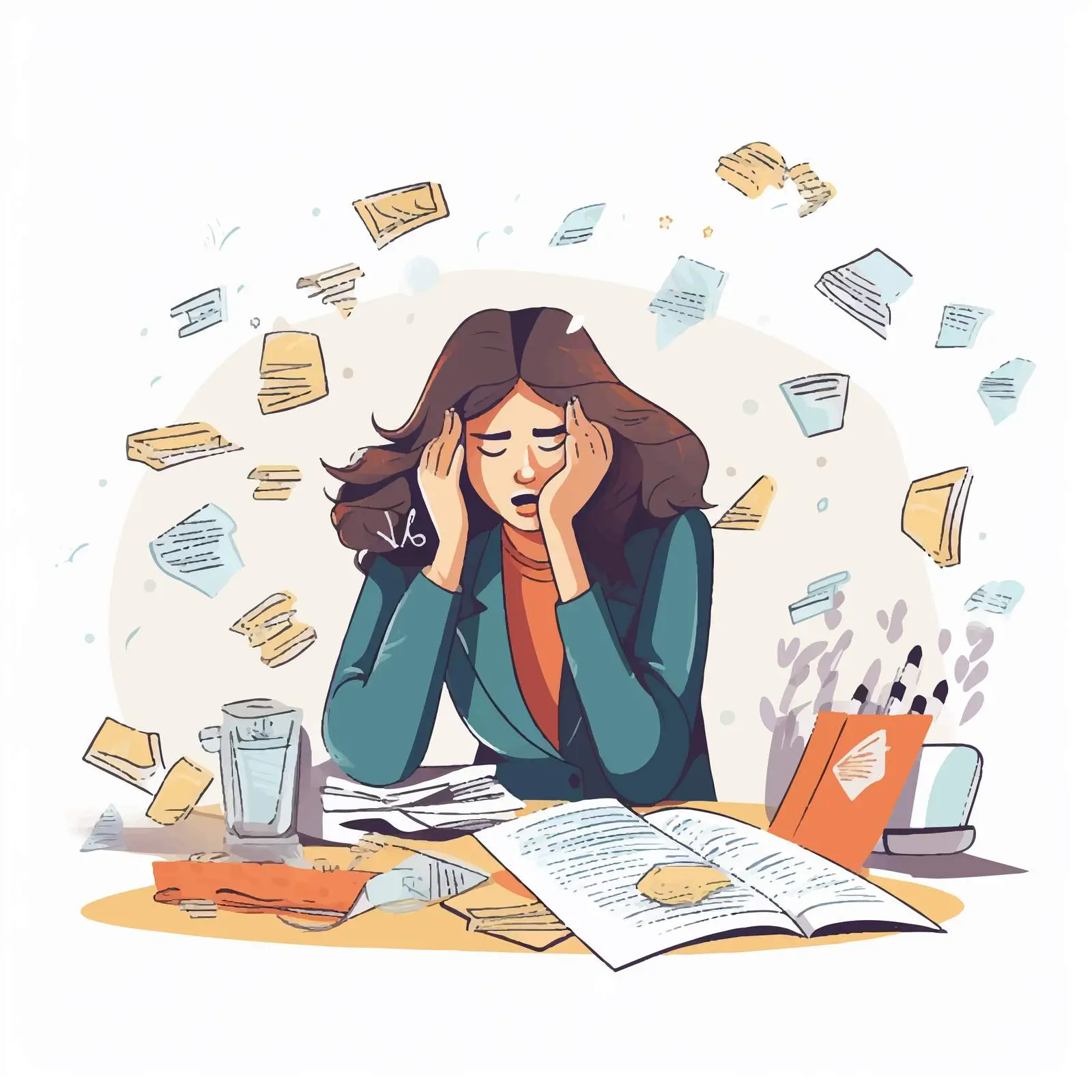 Woman Facing Financial Stress and Money Worries – free uncertainty image from Dotvec