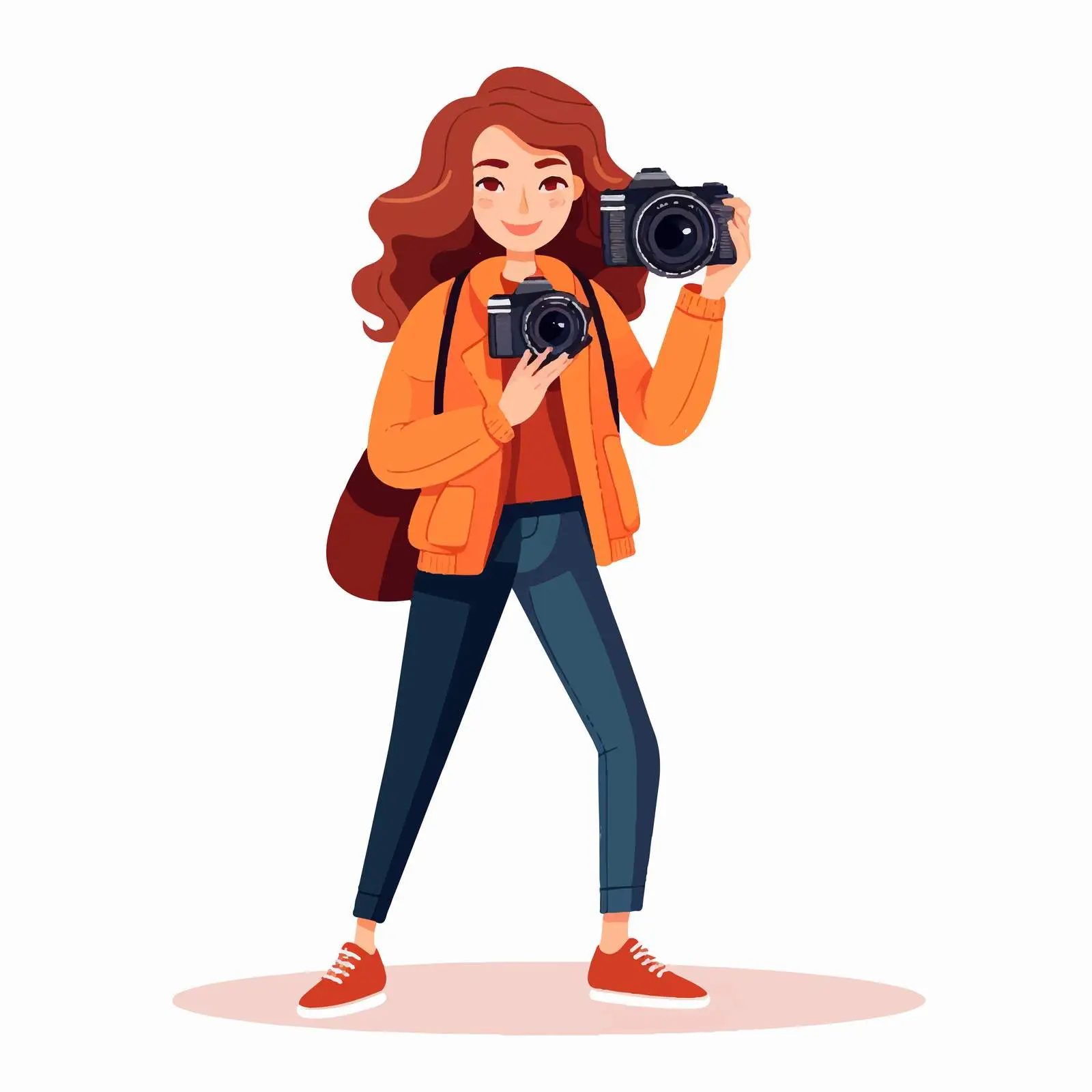 Woman Photographer Capturing Moments with Camera — free download from Dotvec