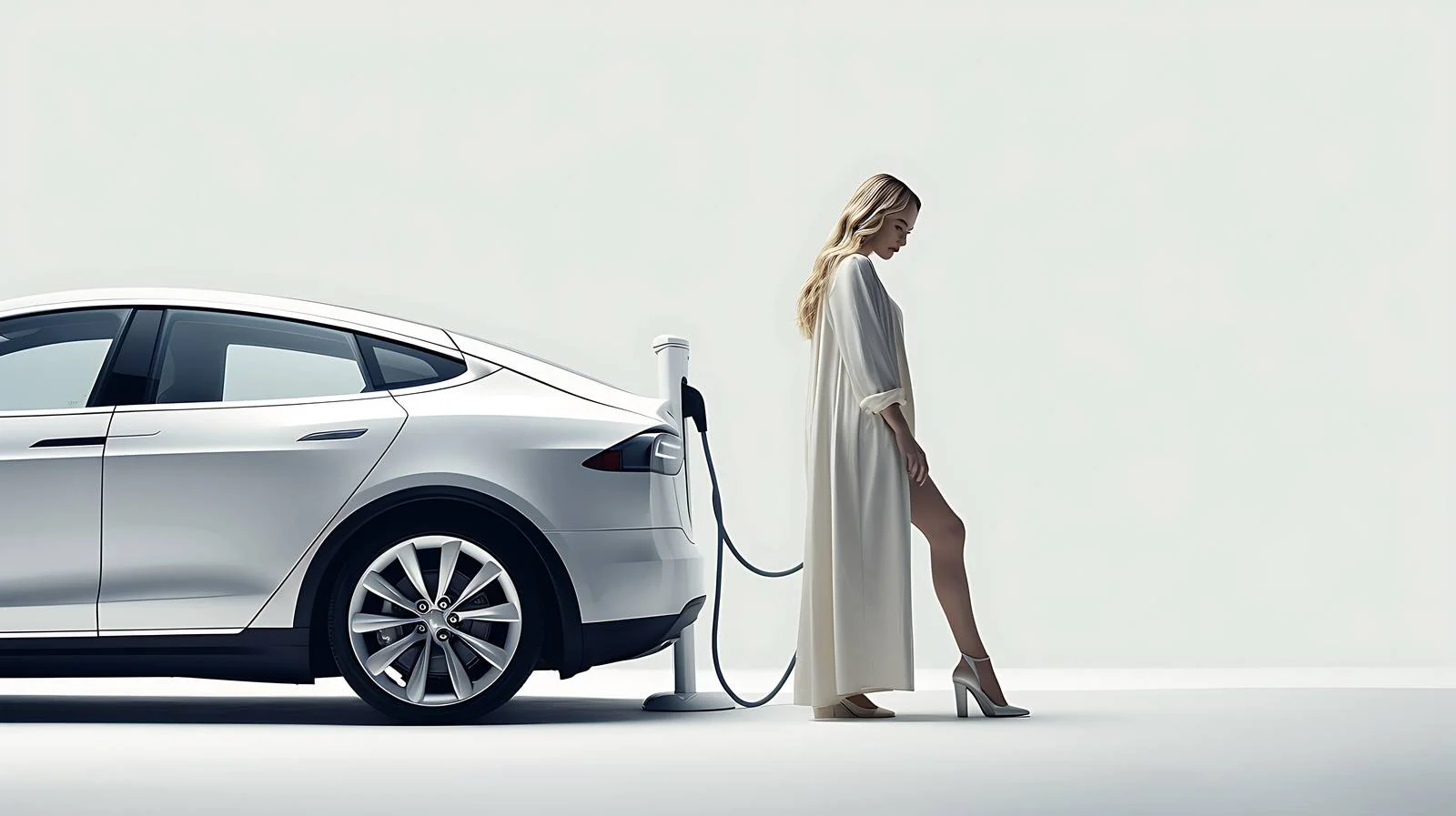 Charging Electric Vehicle on Travel Journey — free download from Dotvec