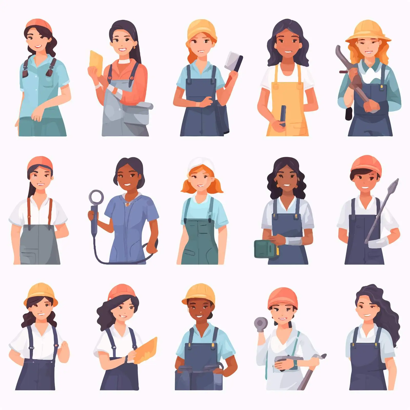 Diverse Women in Various Professions and Occupations — free download from Dotvec