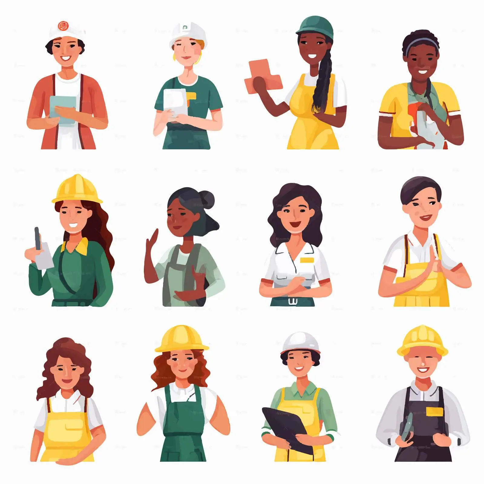 Diverse Women in Various Professions and Occupations — free download from Dotvec
