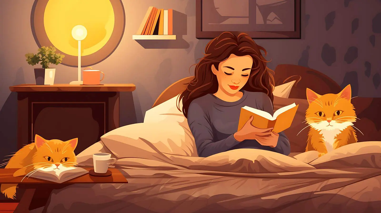 Serene Reading Moment — free download from Dotvec