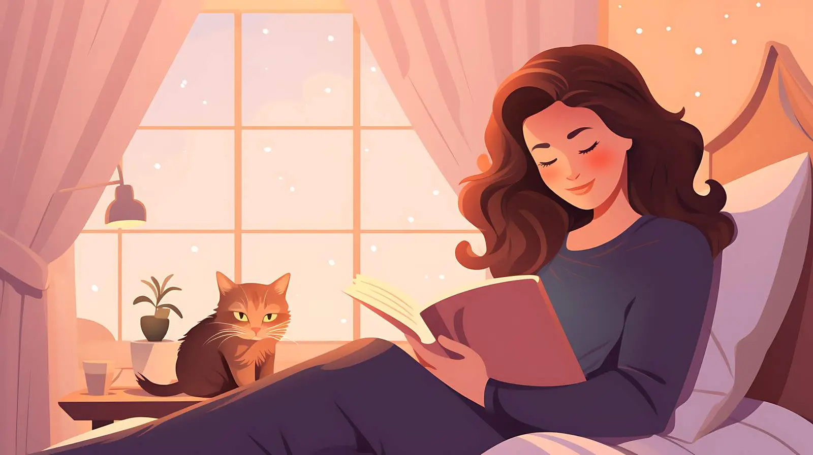 Serene Reading Moment — free download from Dotvec