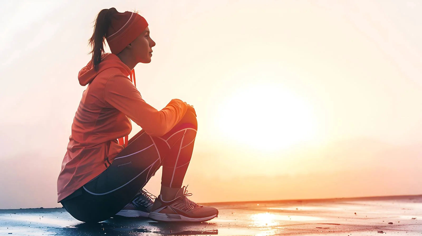 Recreational jogger resting in forest — free download from Dotvec