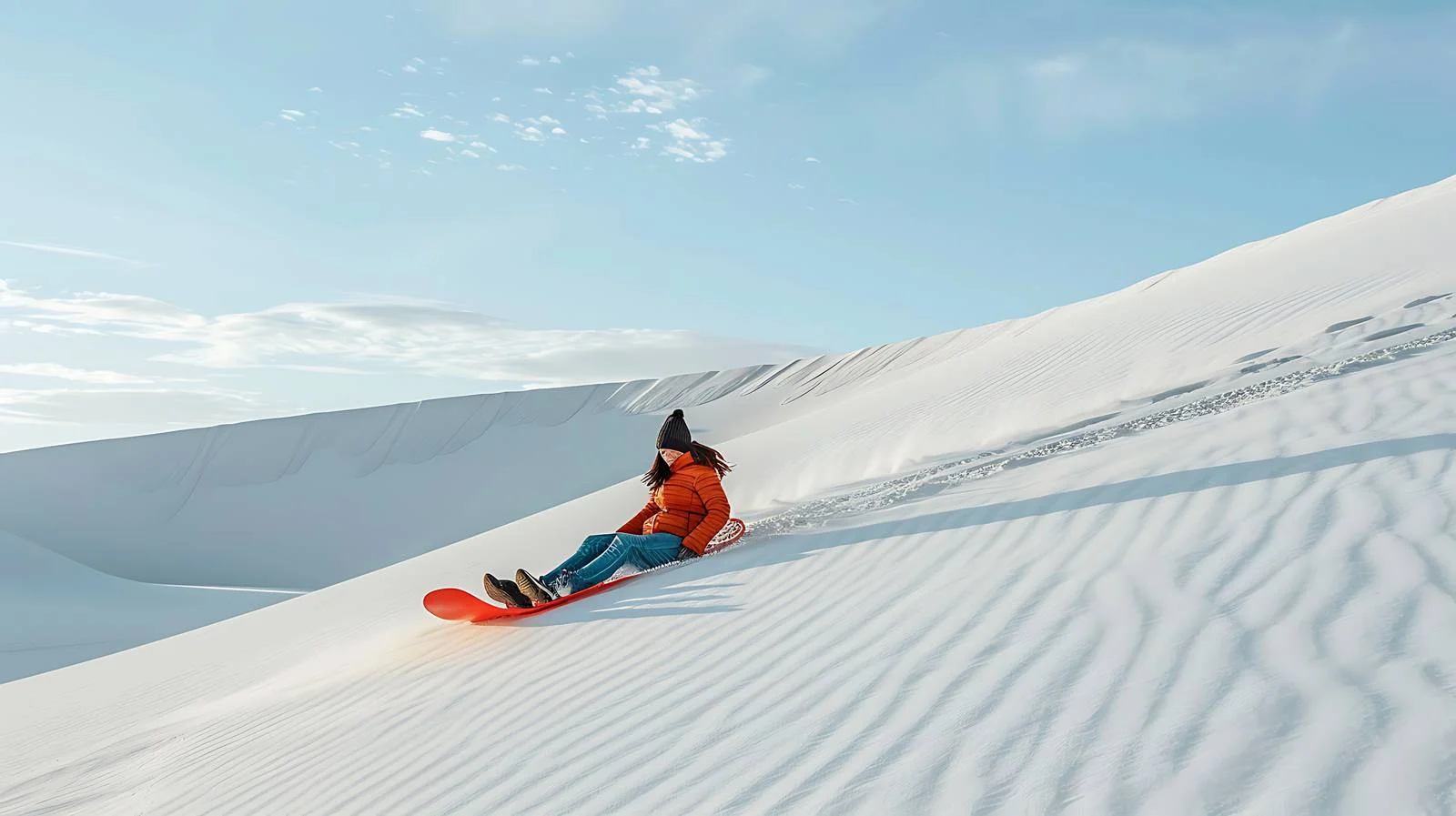 Thrilling Sand Sledding at White Sands National M — free download from Dotvec