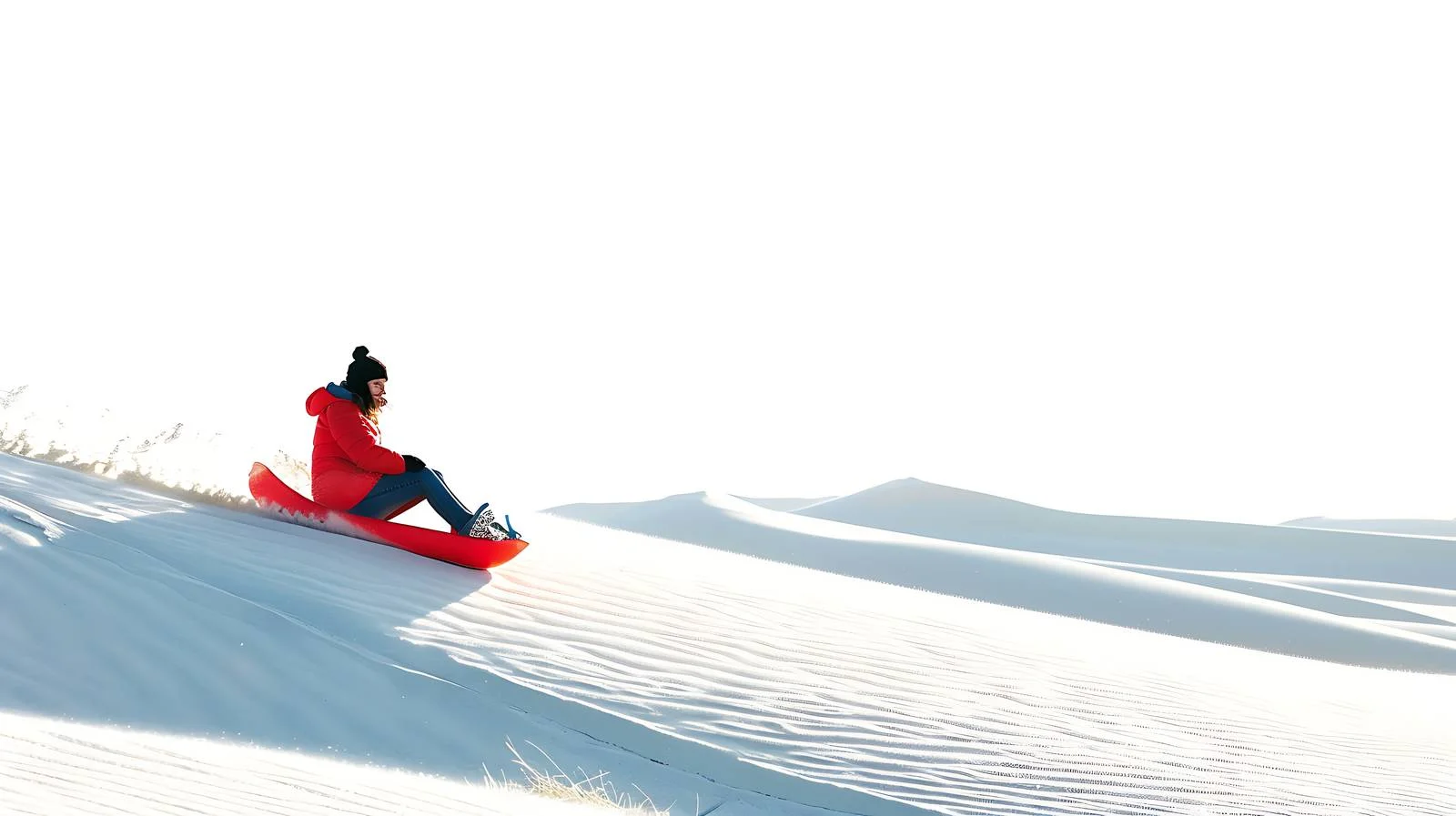 Thrilling Sand Sledding at White Sands — free download from Dotvec