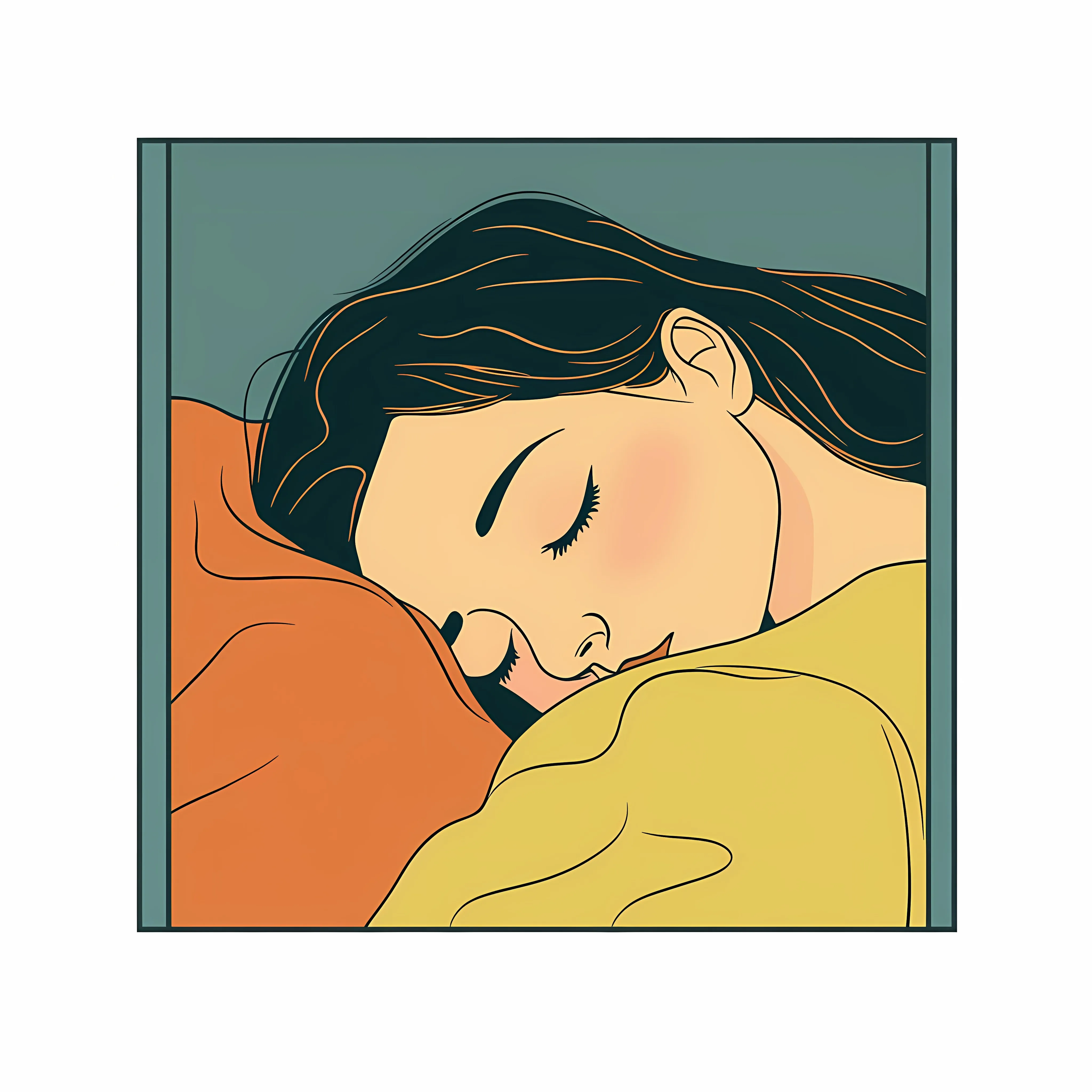 Woman Sleeping and Resting Flat Vector Illustration — free download from Dotvec