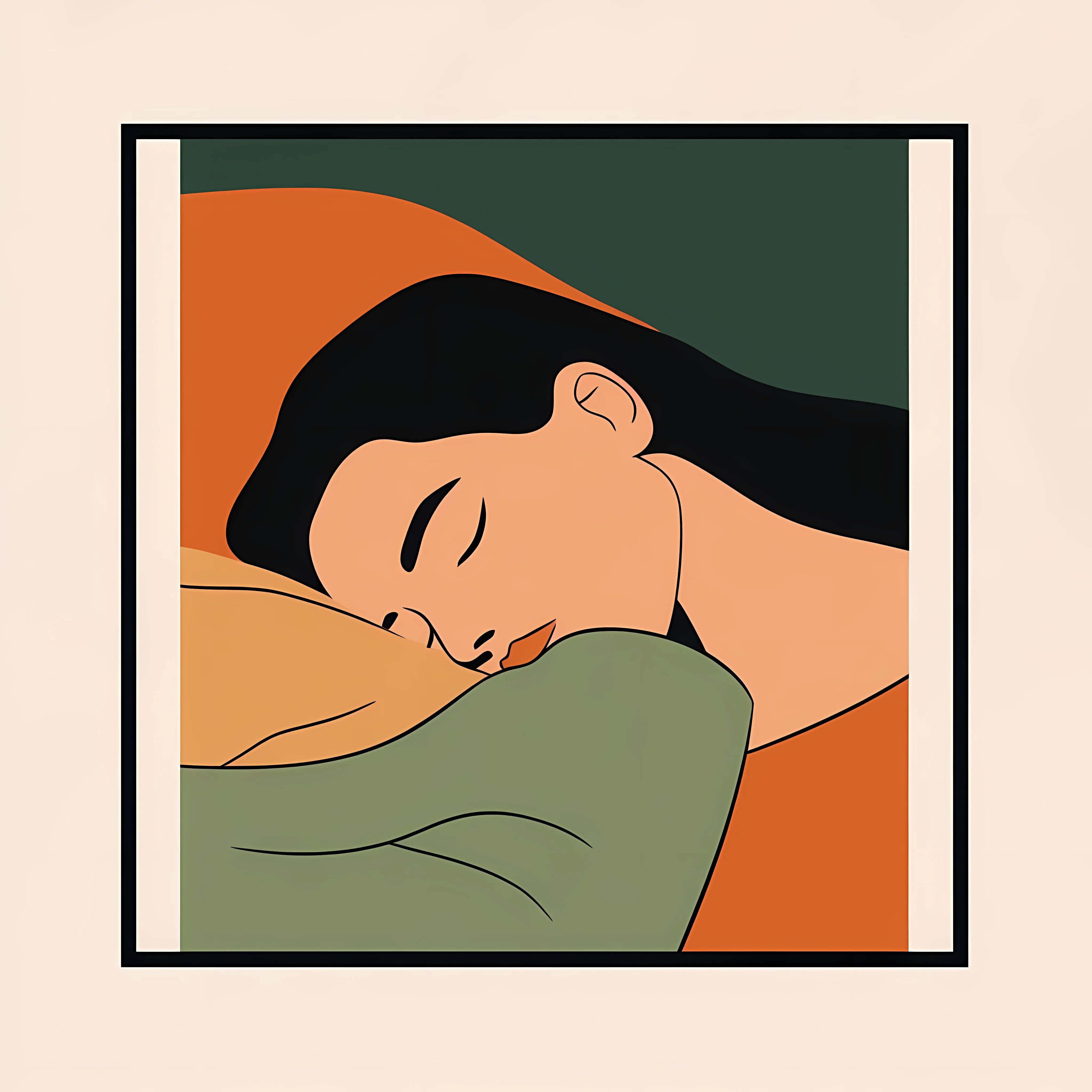 Woman Sleeping and Resting Vector Illustration — free download from Dotvec