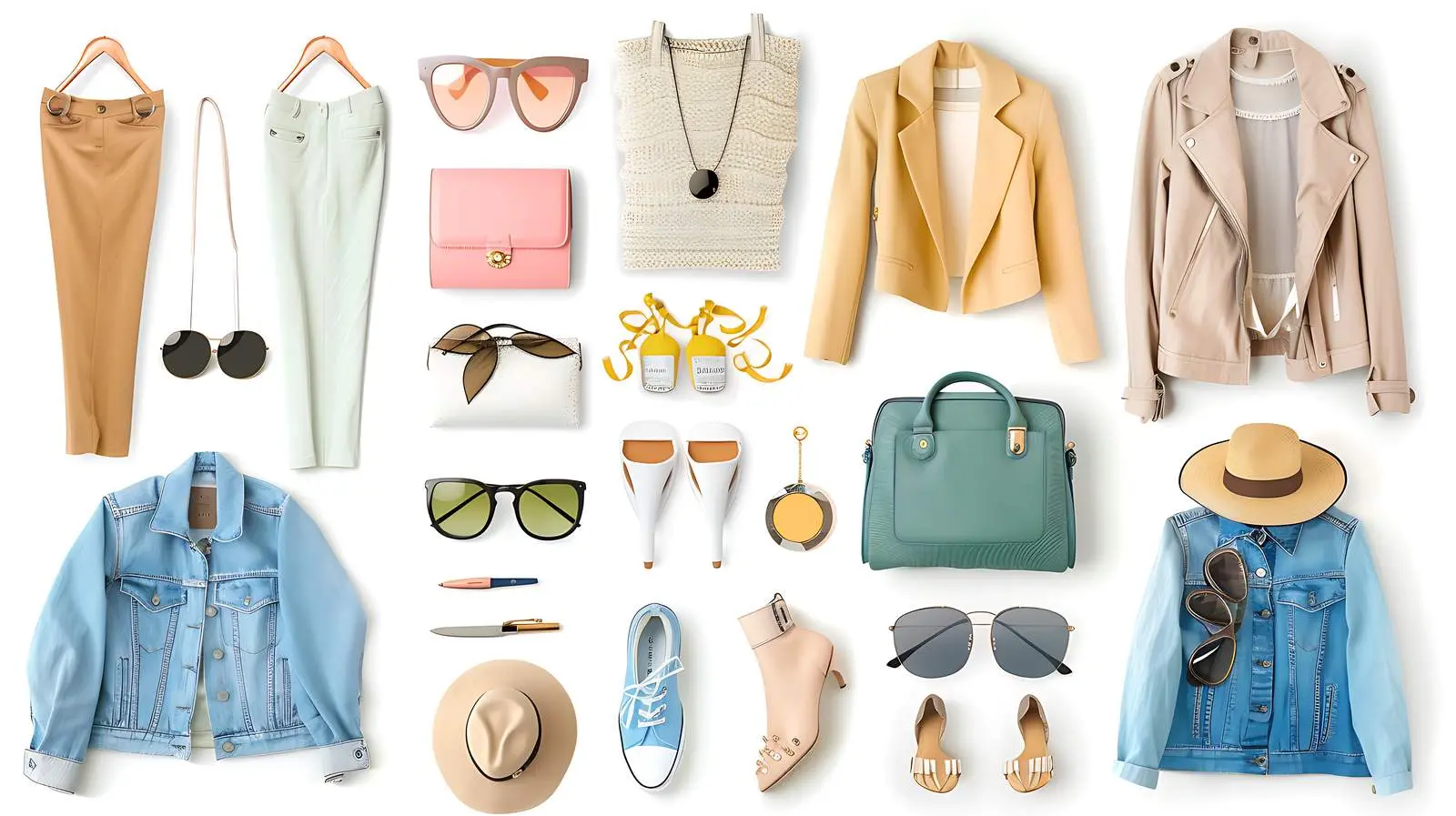 Fashionable Women's Clothing and Accessories Collage — free download from Dotvec
