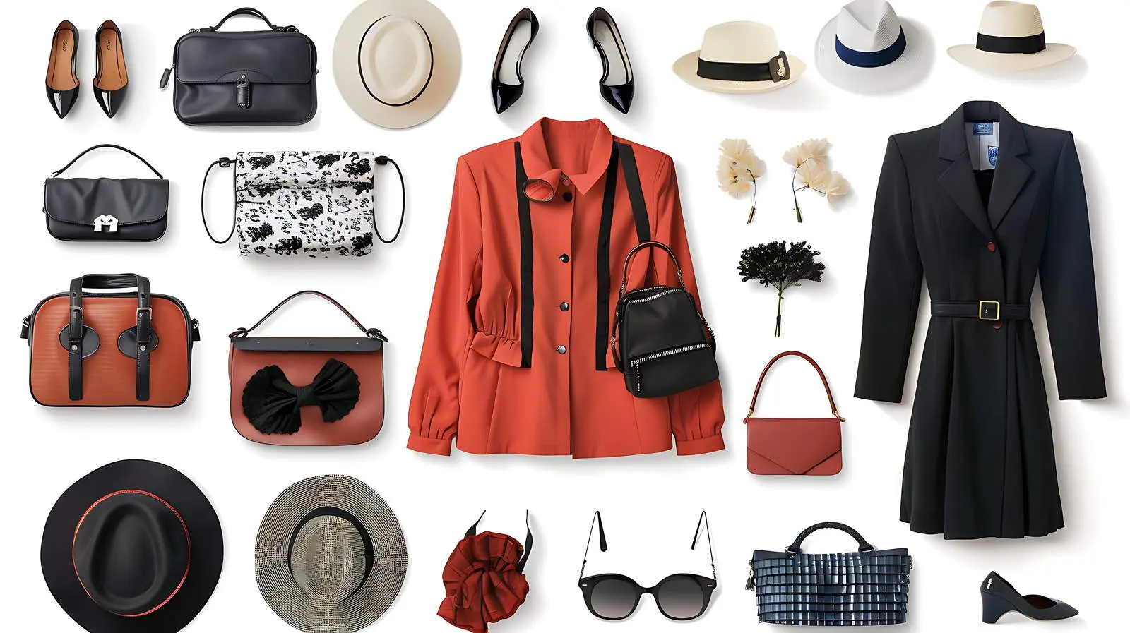 Fashionable Women's Clothing and Accessories Collage — free download from Dotvec