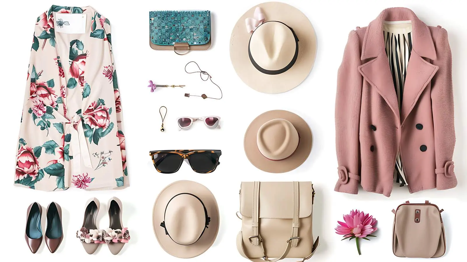 Stylish Fashion Collage with Woman's Accessories — free download from Dotvec