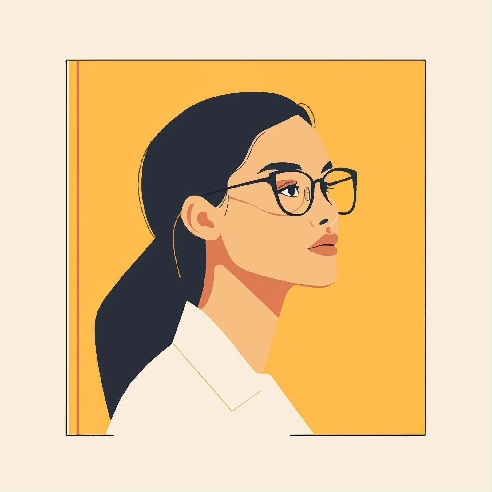 Woman Wearing Eyeglasses Character Animation Vector — free download from Dotvec