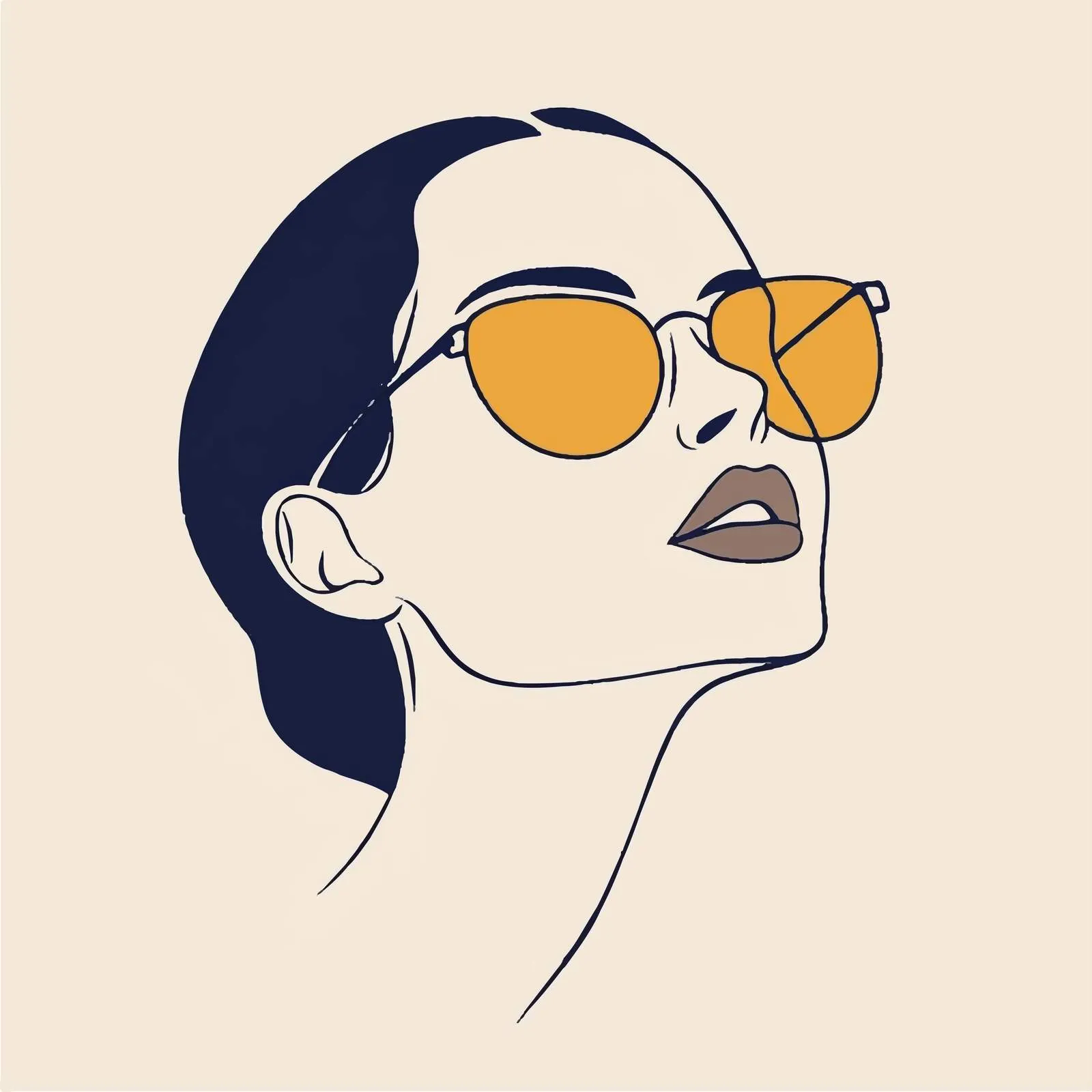 Vector Character Animation of Woman Wearing Eyeglasses — free download from Dotvec