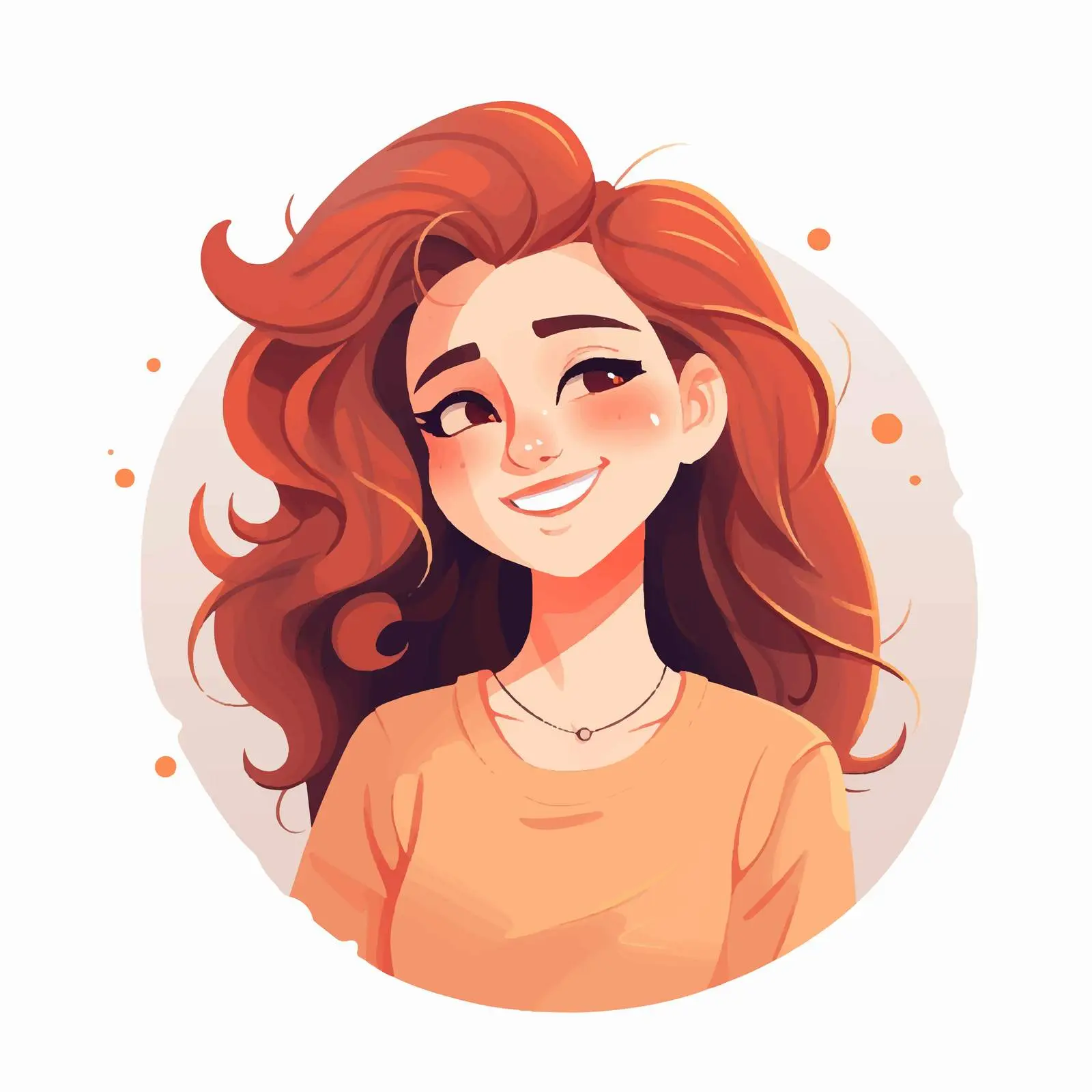 Playful Girl Winking with Happy Smile — free download from Dotvec