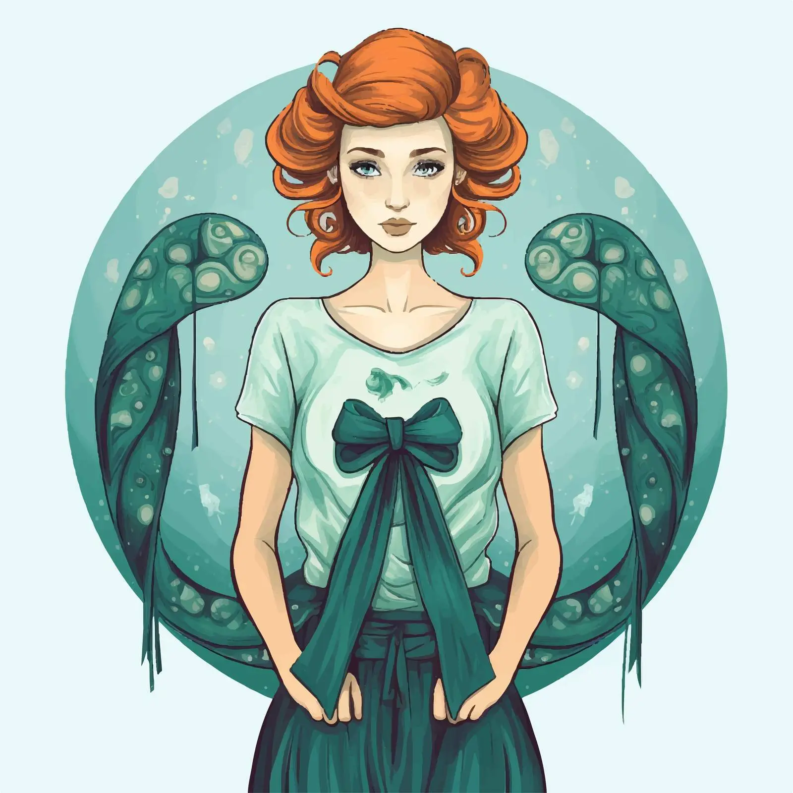 Ovarian Cancer Awareness Cartoon Illustration Vector – free awareness month image from Dotvec