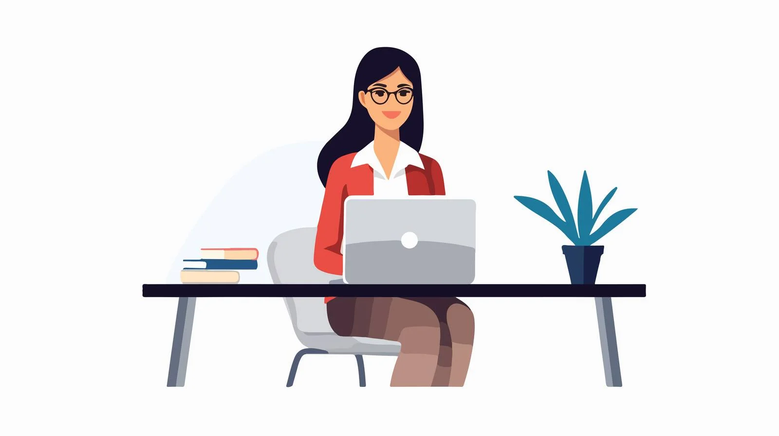 Customer Service Desk Cartoon Vector Illustration — free download from Dotvec