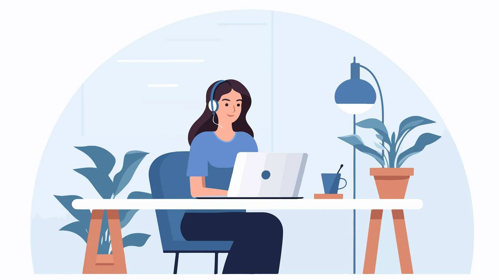 Customer Service Cartoon Vector Illustration — free download from Dotvec