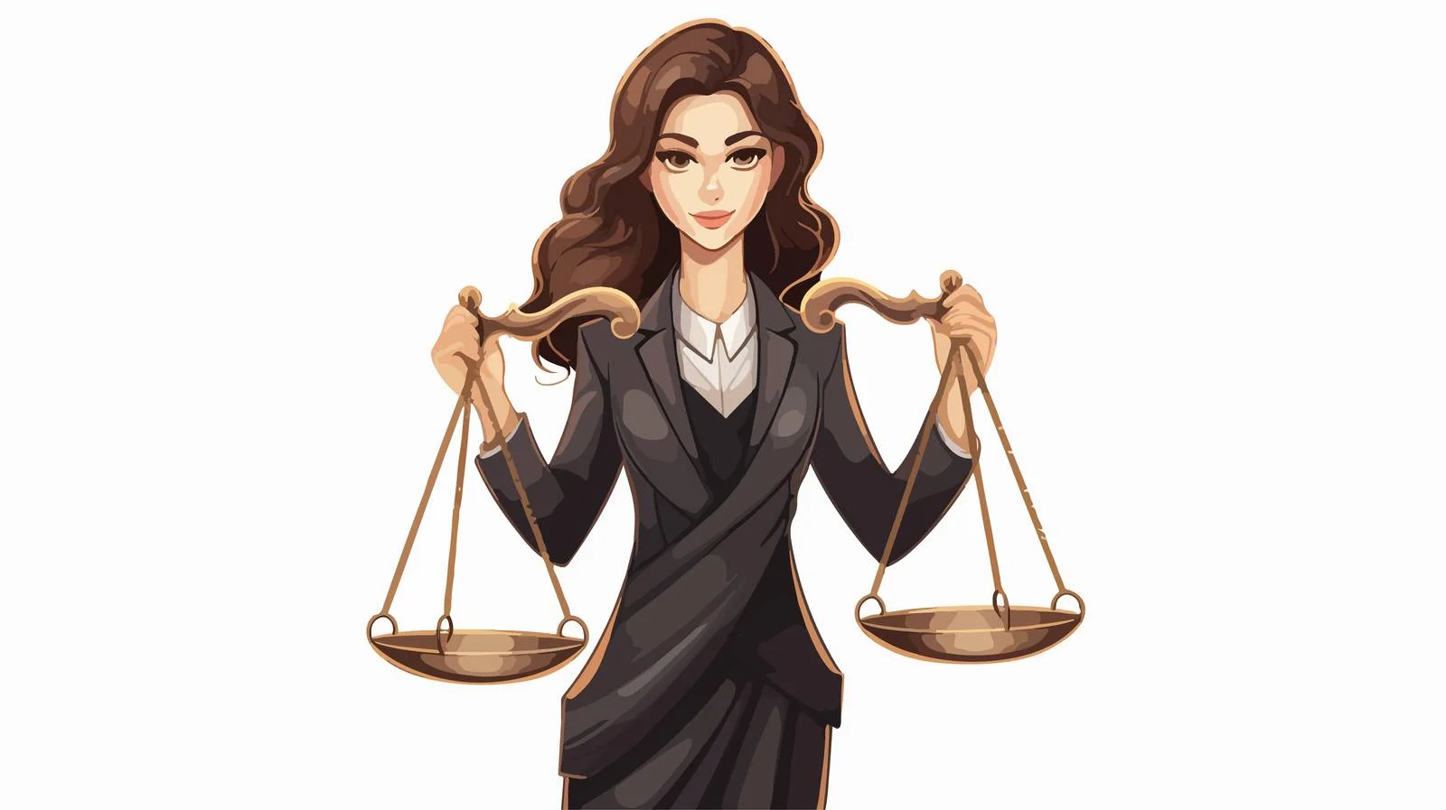 Legal themed judicial image with woman — free download from Dotvec
