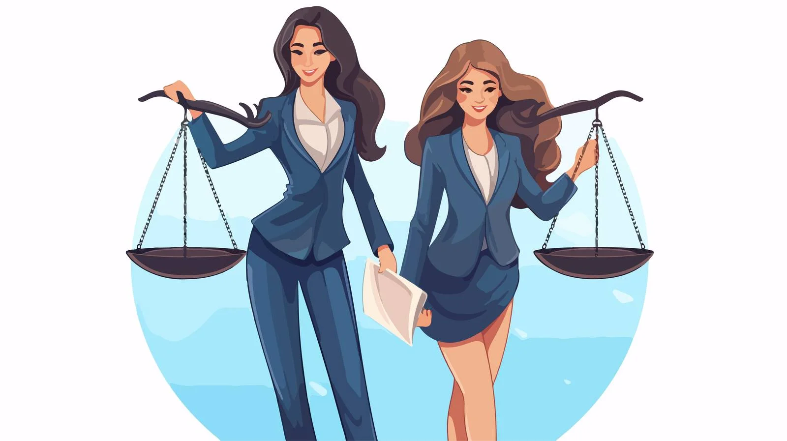 Legal Justice Costume with Scale Concept — free download from Dotvec