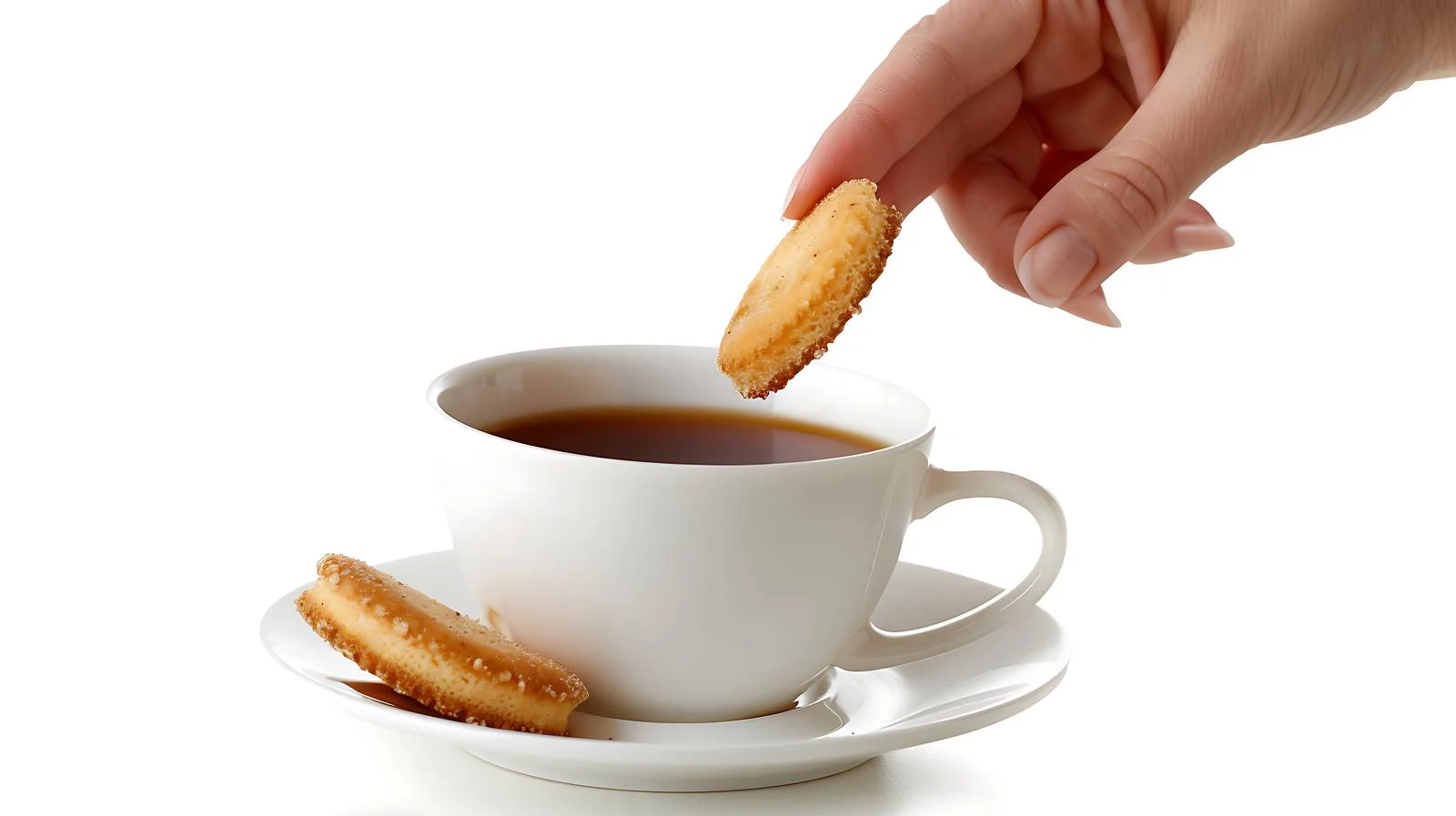 Ladyfingers Dipped in Coffee: Culinary Scene — free download from Dotvec