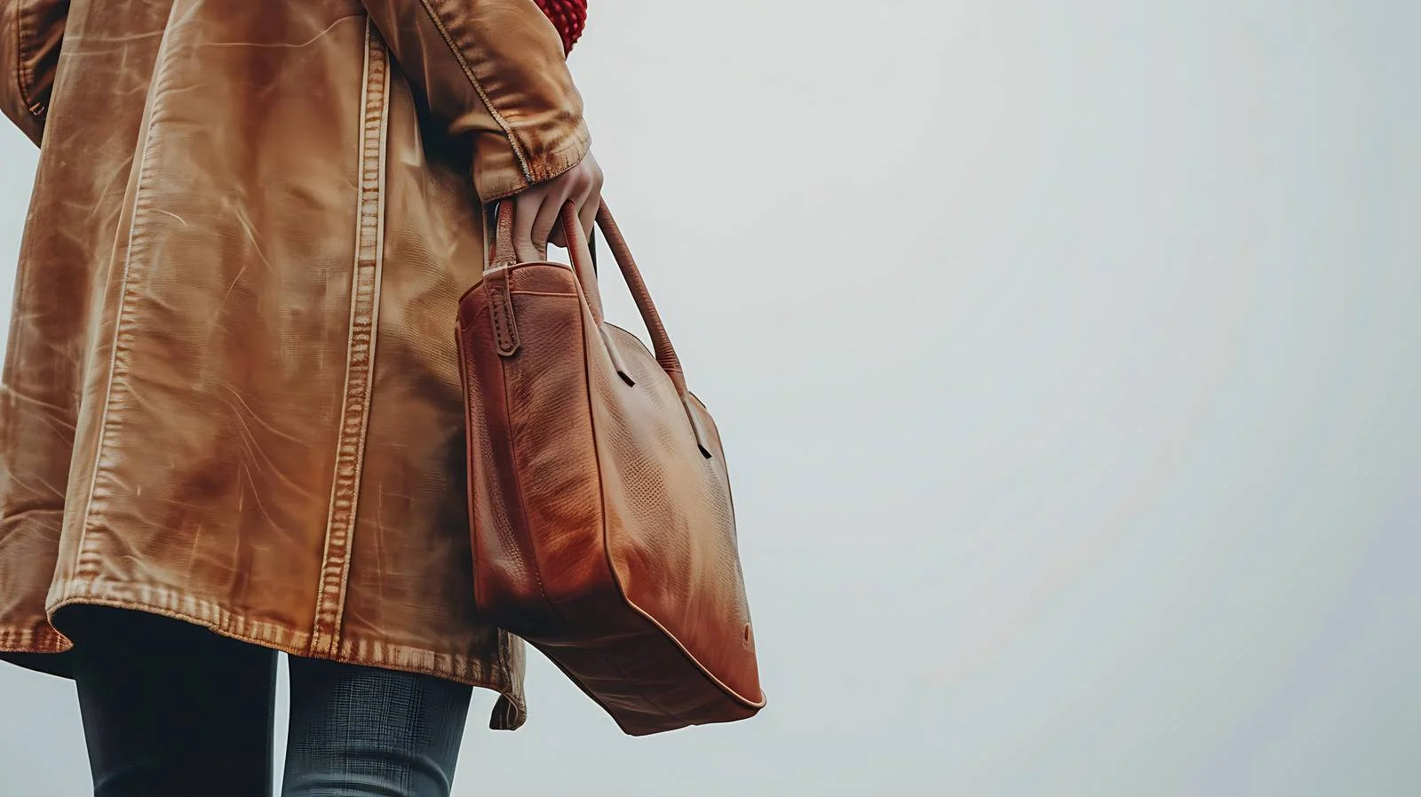 Woman holding bag outdoors under the sun — free download from Dotvec