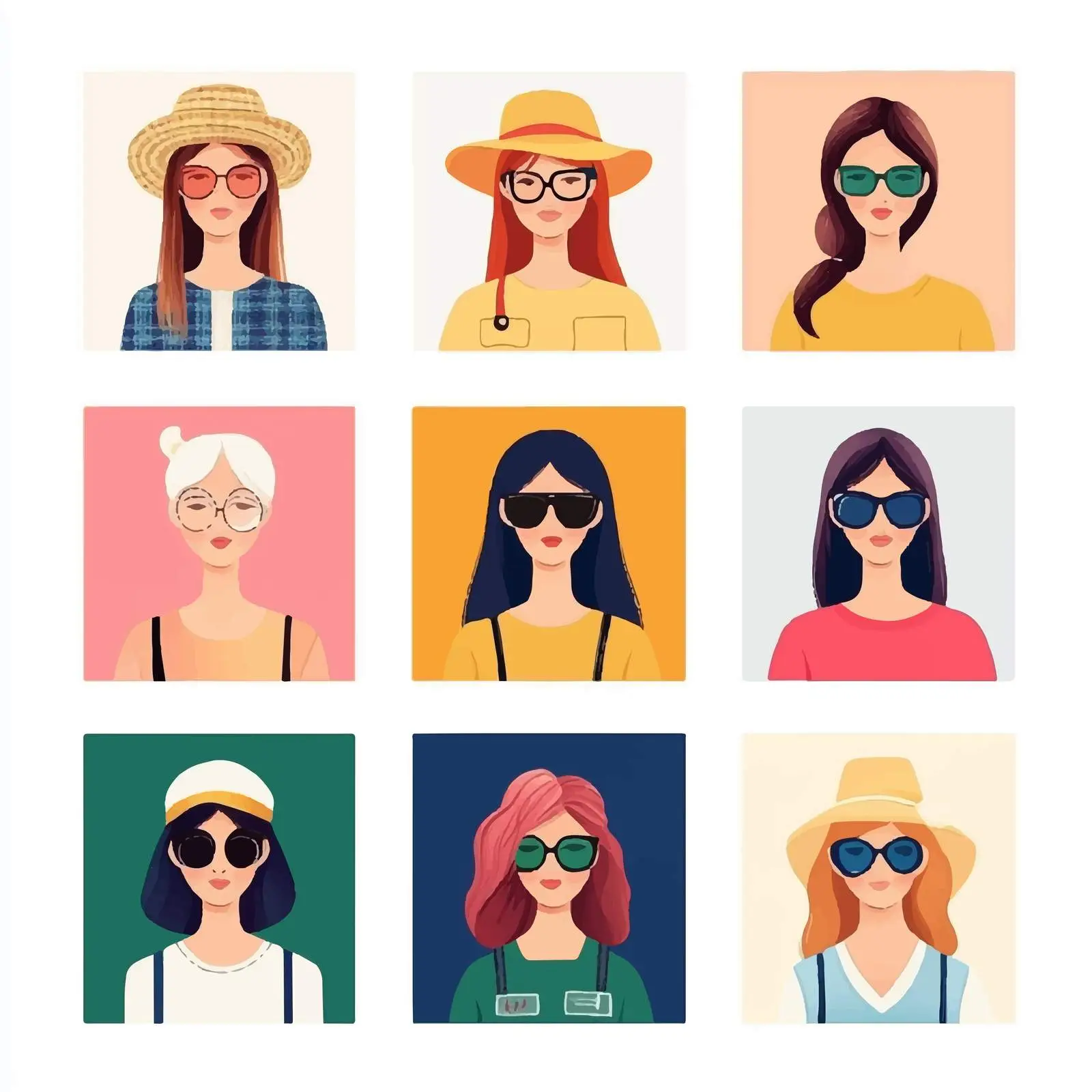 Women in Various Professions Flat Vector Illustration – free skillset image from Dotvec