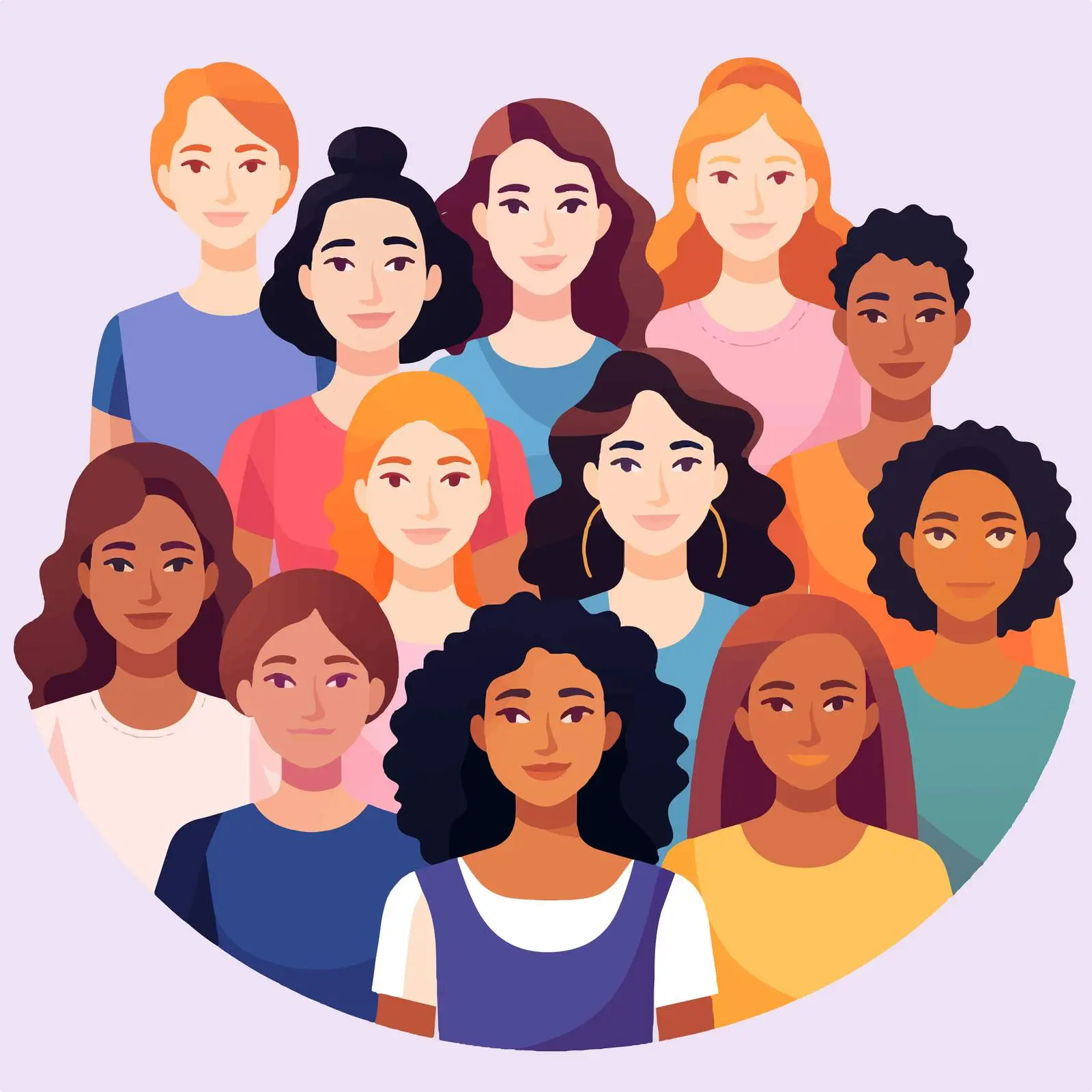 Empowerment and Sisterhood in Feminism Movement – free feminism image from Dotvec