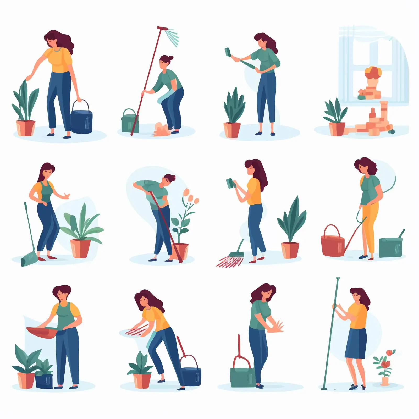 Couple Engaging in Housework Together – free shared responsibilities image from Dotvec