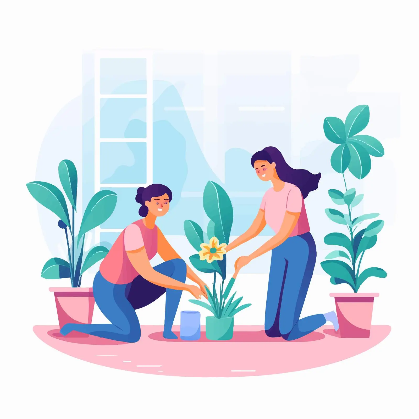 Couple Doing Housework Together – free shared responsibilities image from Dotvec