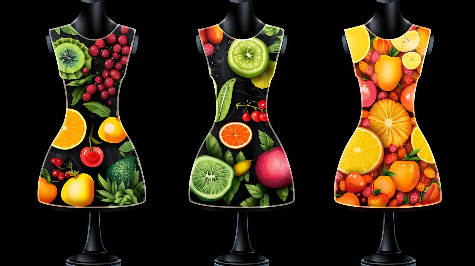 Elegant Dress Fabric Pattern Design Display — free download from Dotvec