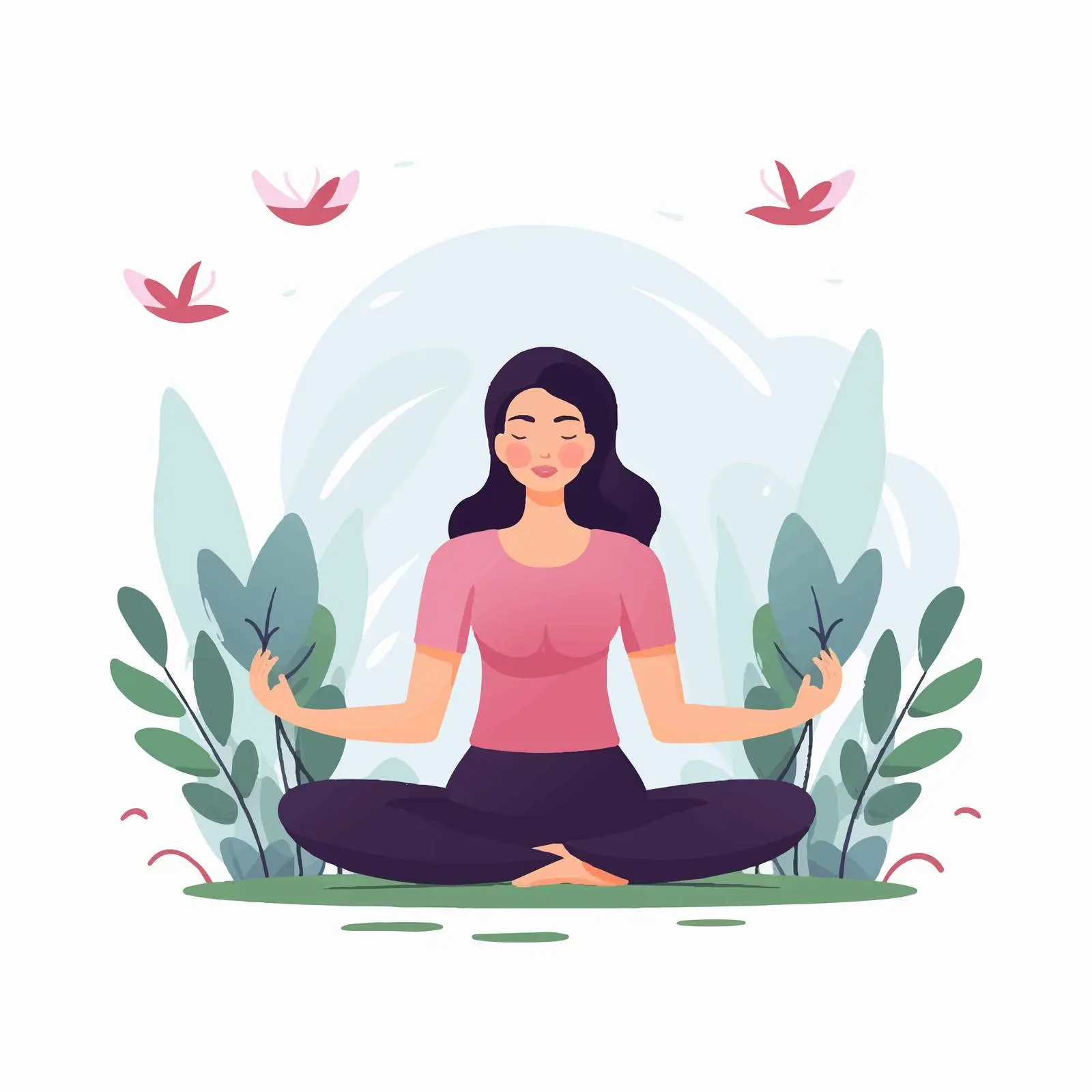 Women Meditating for Yoga and Relaxation — free download from Dotvec