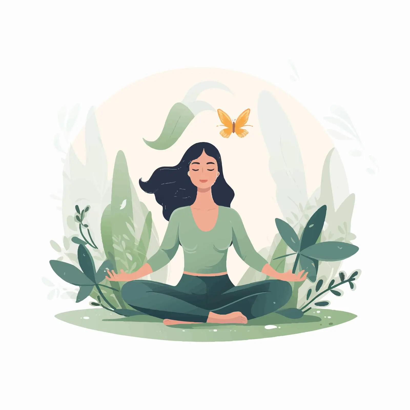 Women Meditating for Yoga and Relaxation — free download from Dotvec