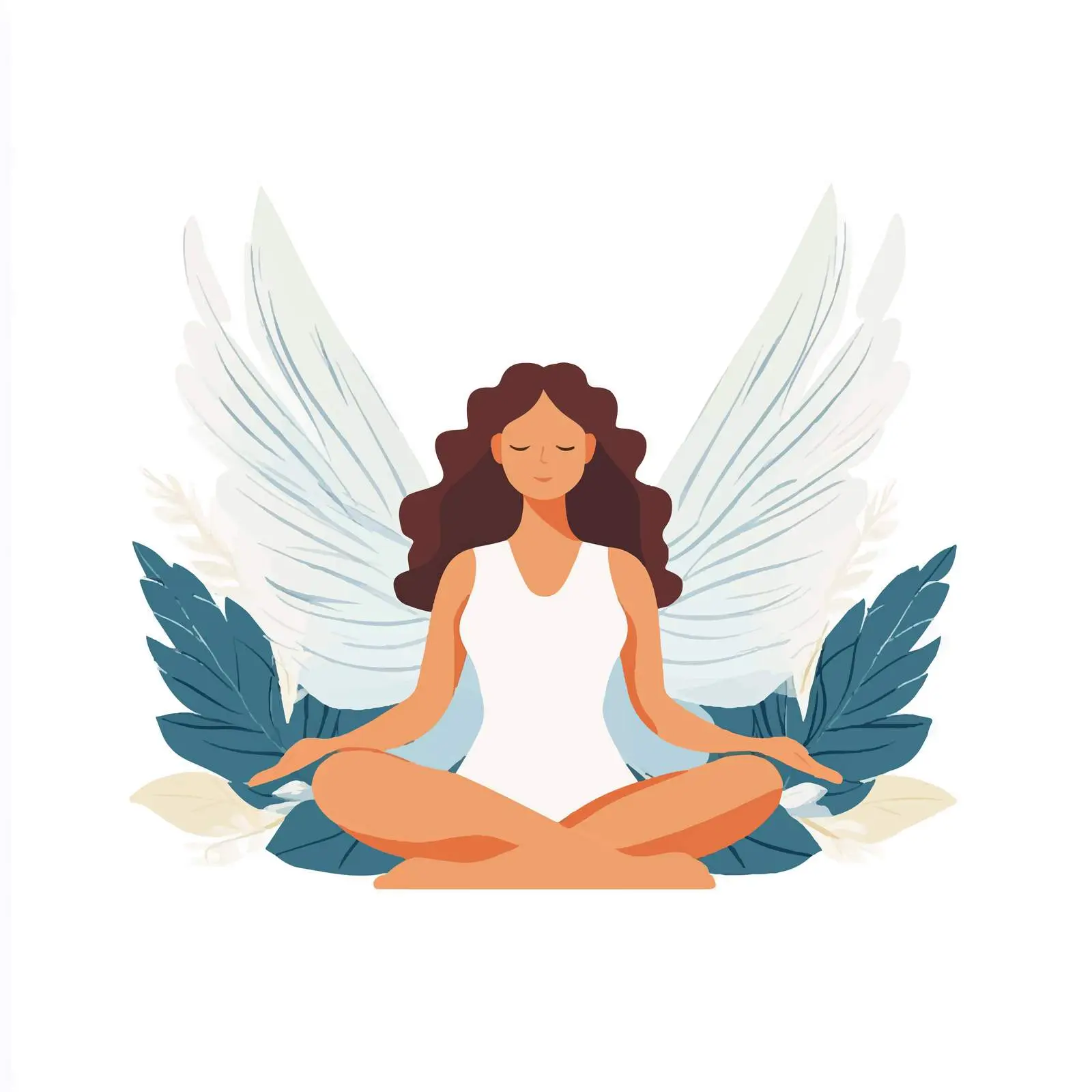 Women Relaxing for Wellbeing Illustration — free download from Dotvec