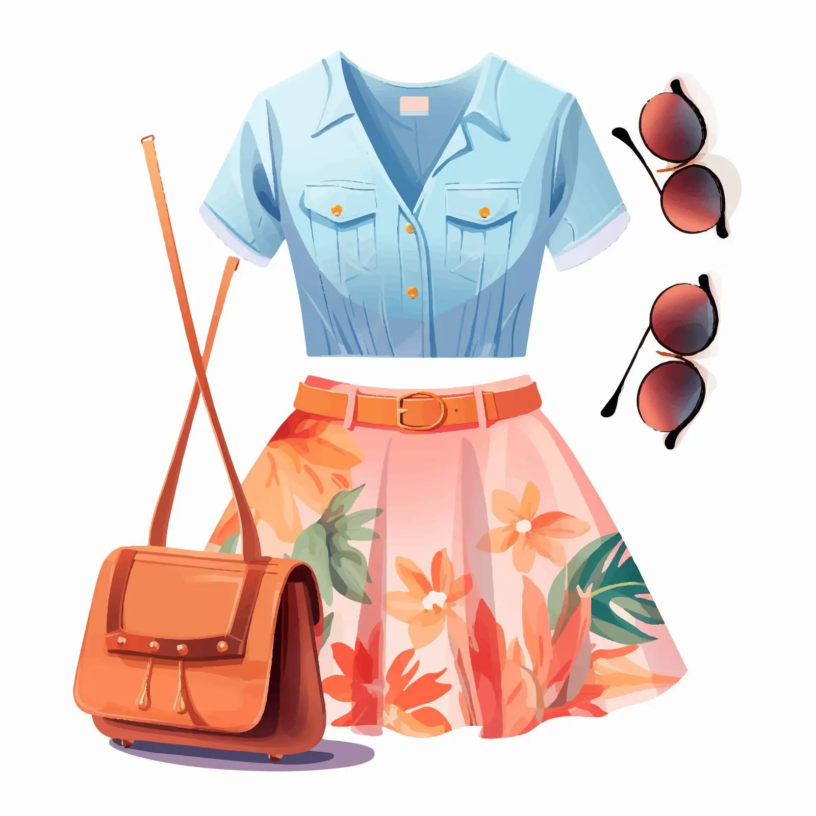 Stylish Summer Outfits and Accessories for Women — free download from Dotvec