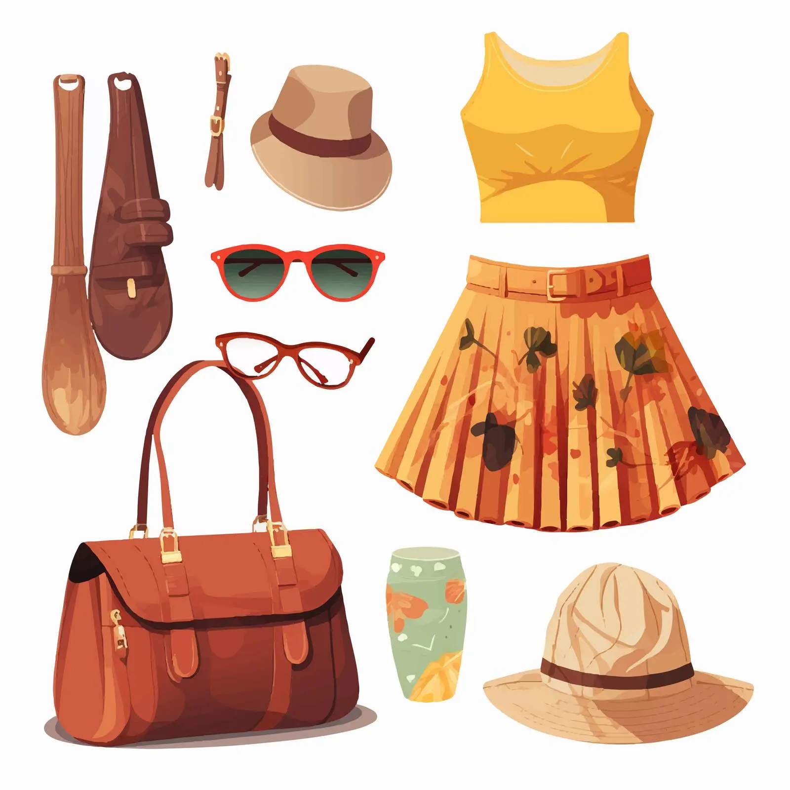 Summer Women's Clothing and Accessories for Holidays — free download from Dotvec