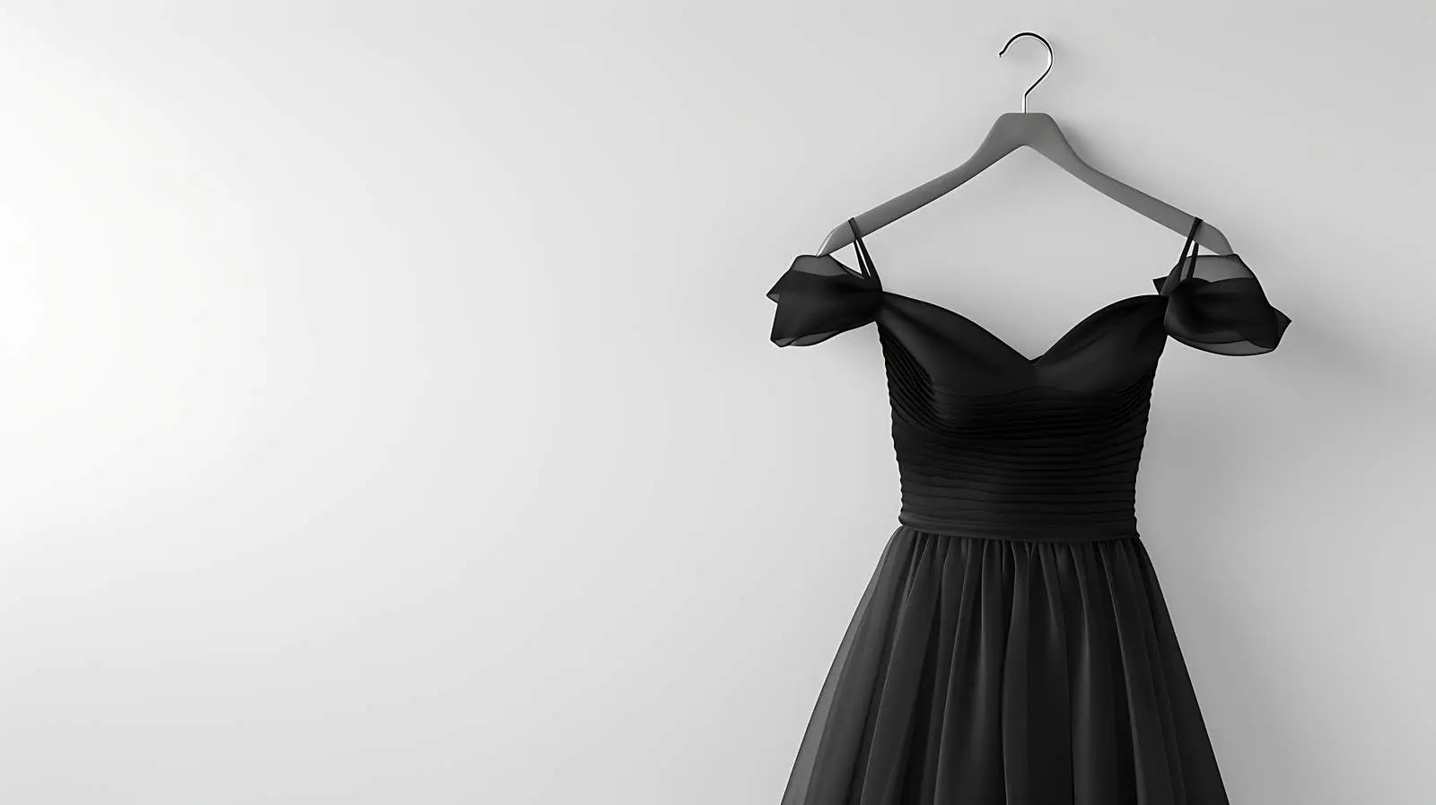 Elegant Women's Evening Dress on White Hanger – free evening image from Dotvec