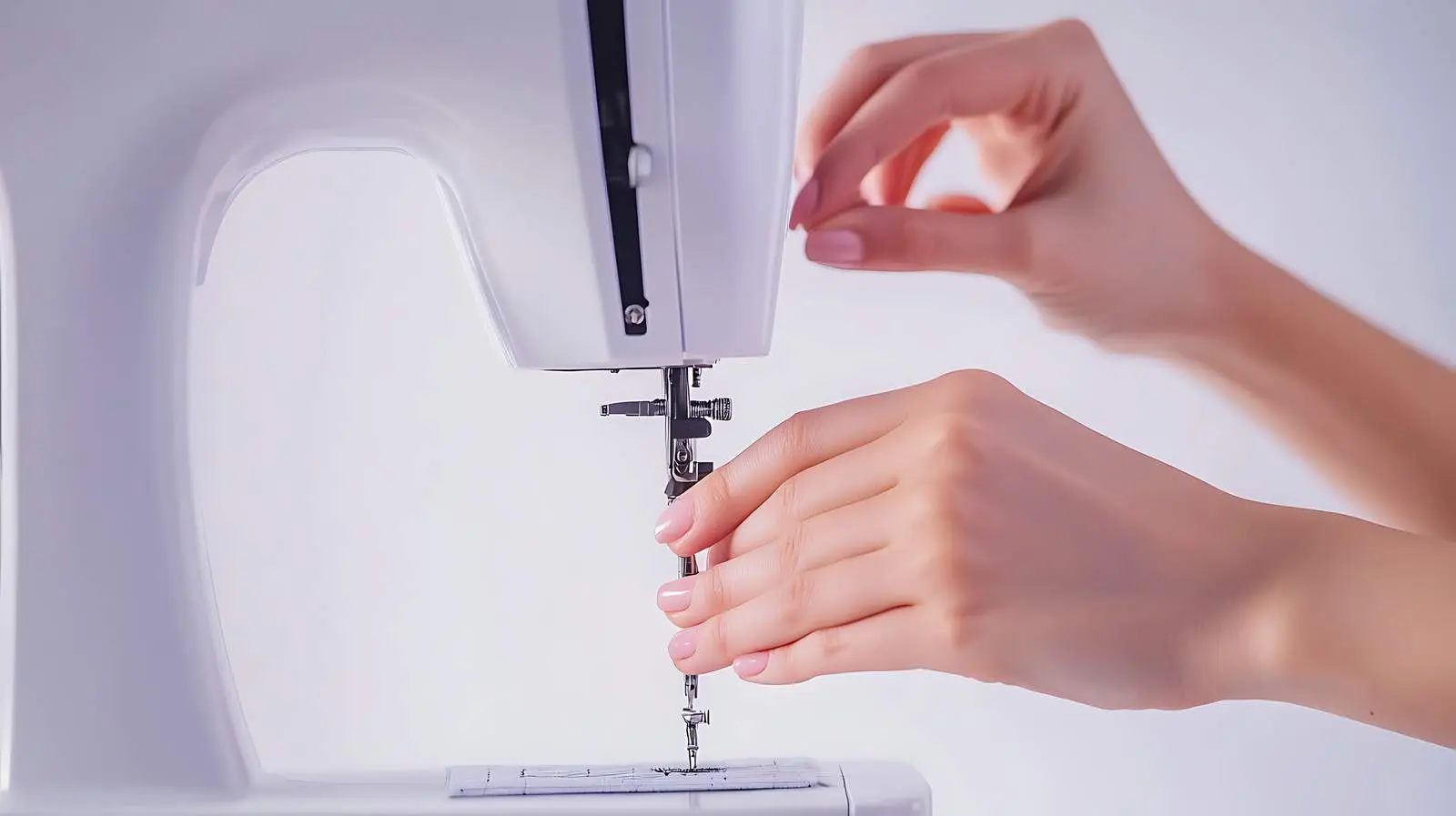 Women Sewing on a Machine Isolated Background — free download from Dotvec