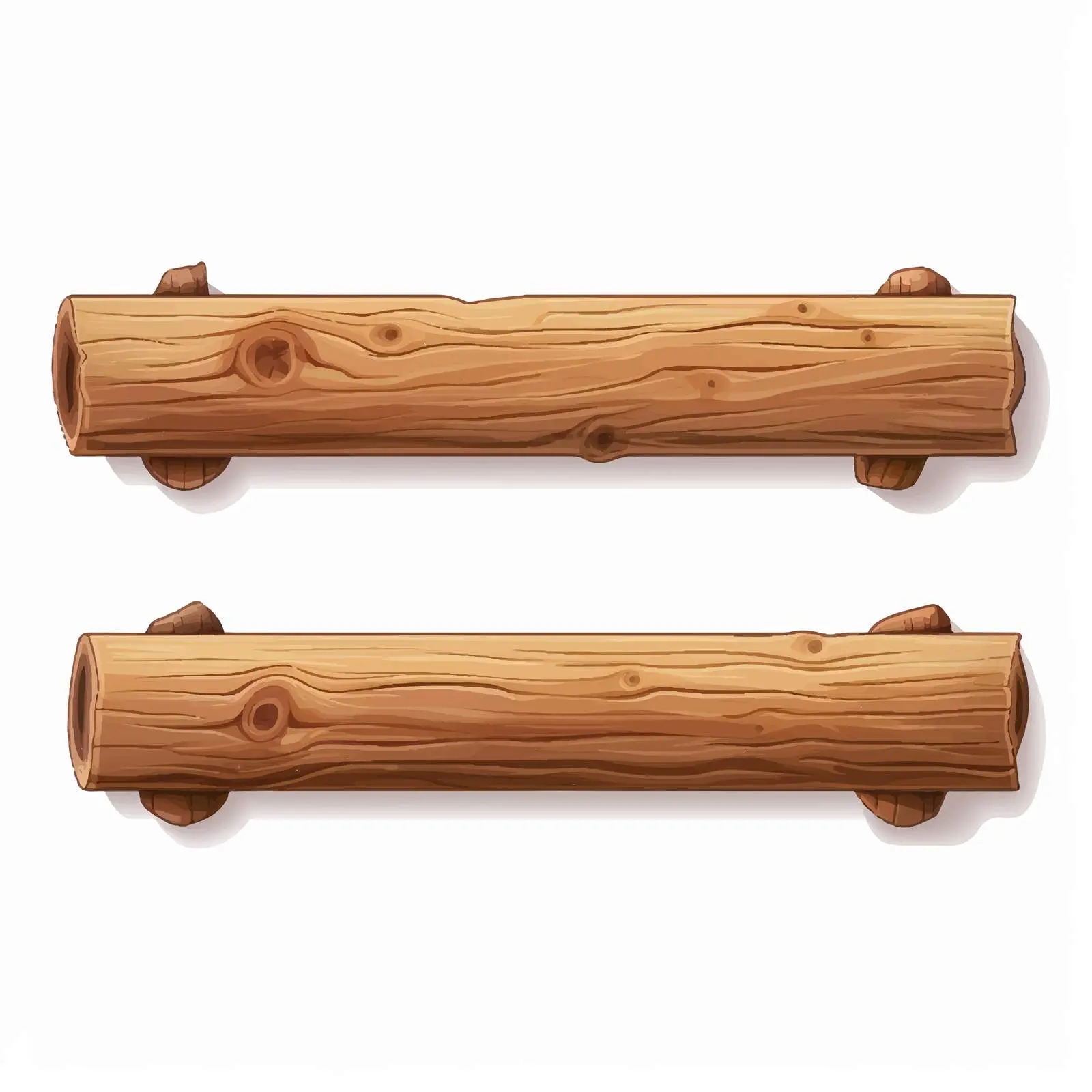 Wood Beam Vector Illustration on White Background — free download from Dotvec