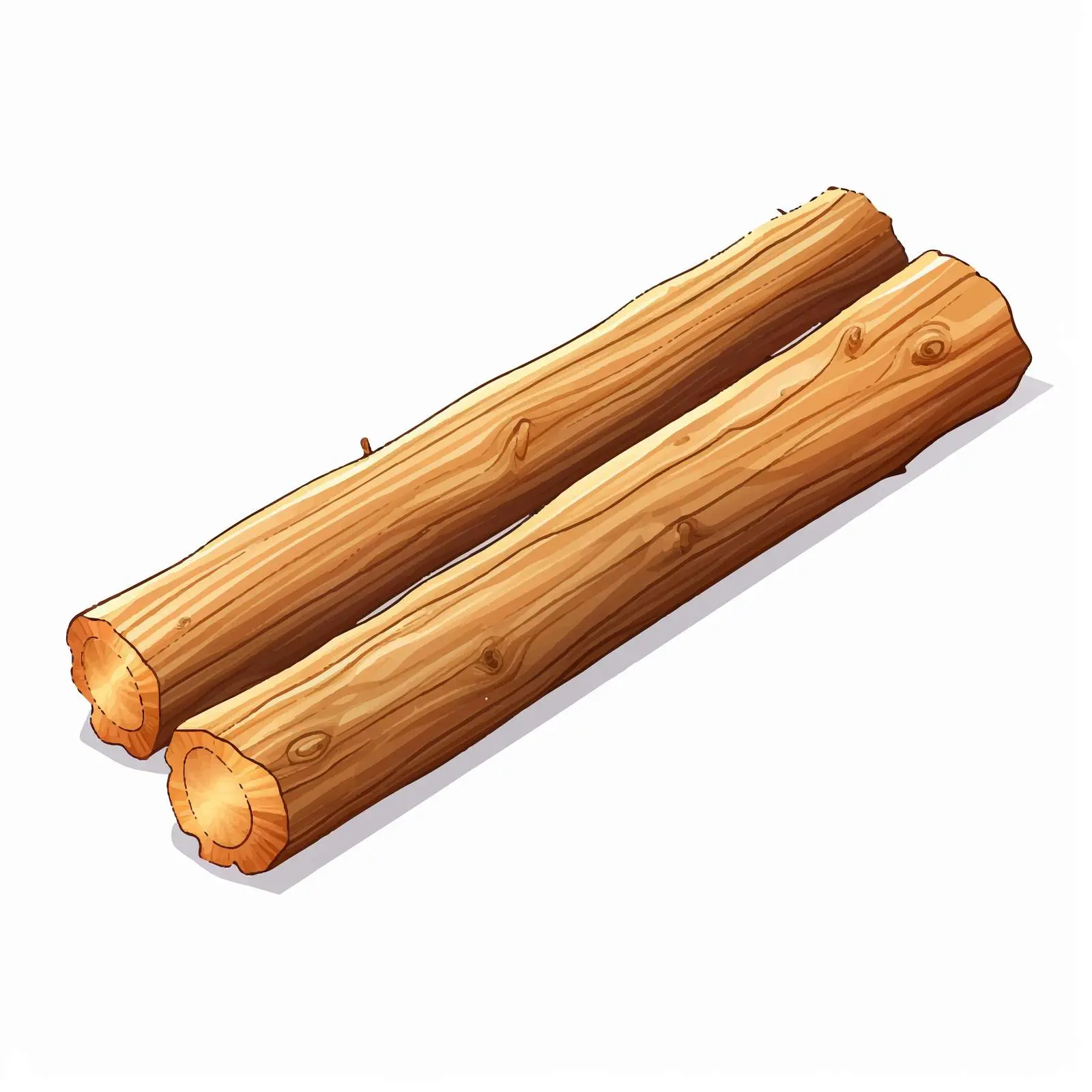 Wood Beam Vector Illustration Isolated on White Background — free download from Dotvec