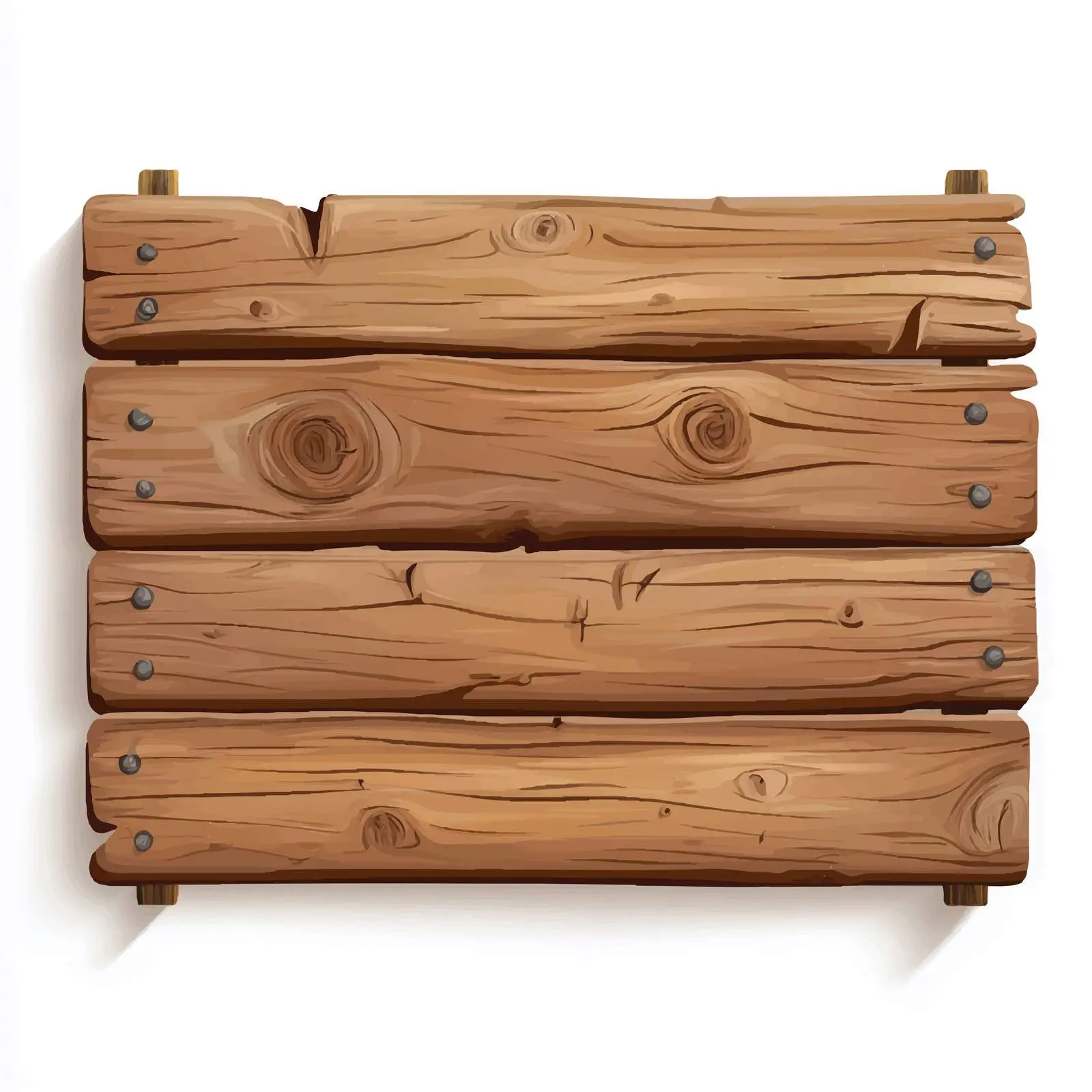 Isolated Wood Plank Banner on White Background — free download from Dotvec