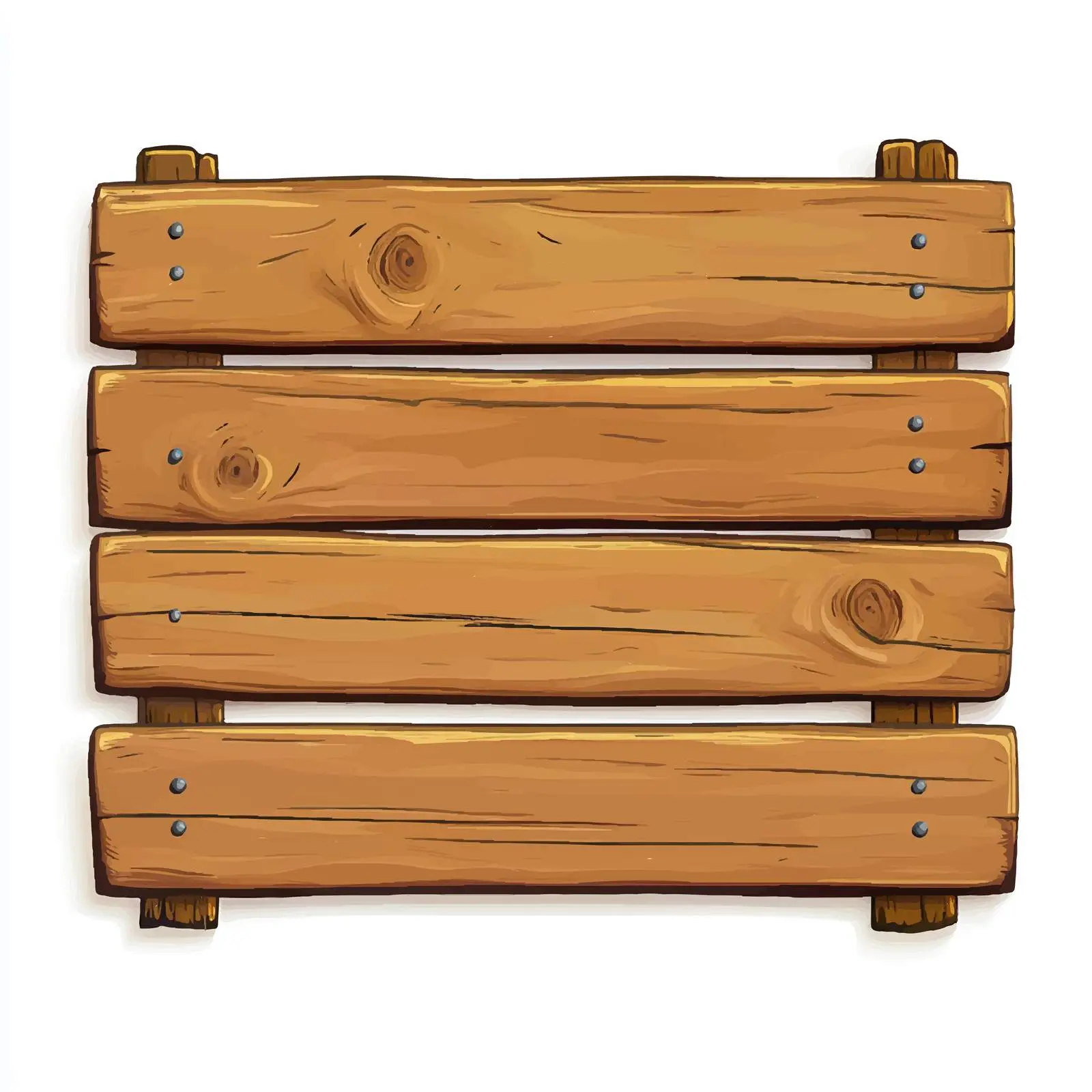 Isolated Wood Plank Banner on White Background — free download from Dotvec